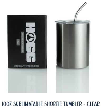 10oz customizable shortie low ball