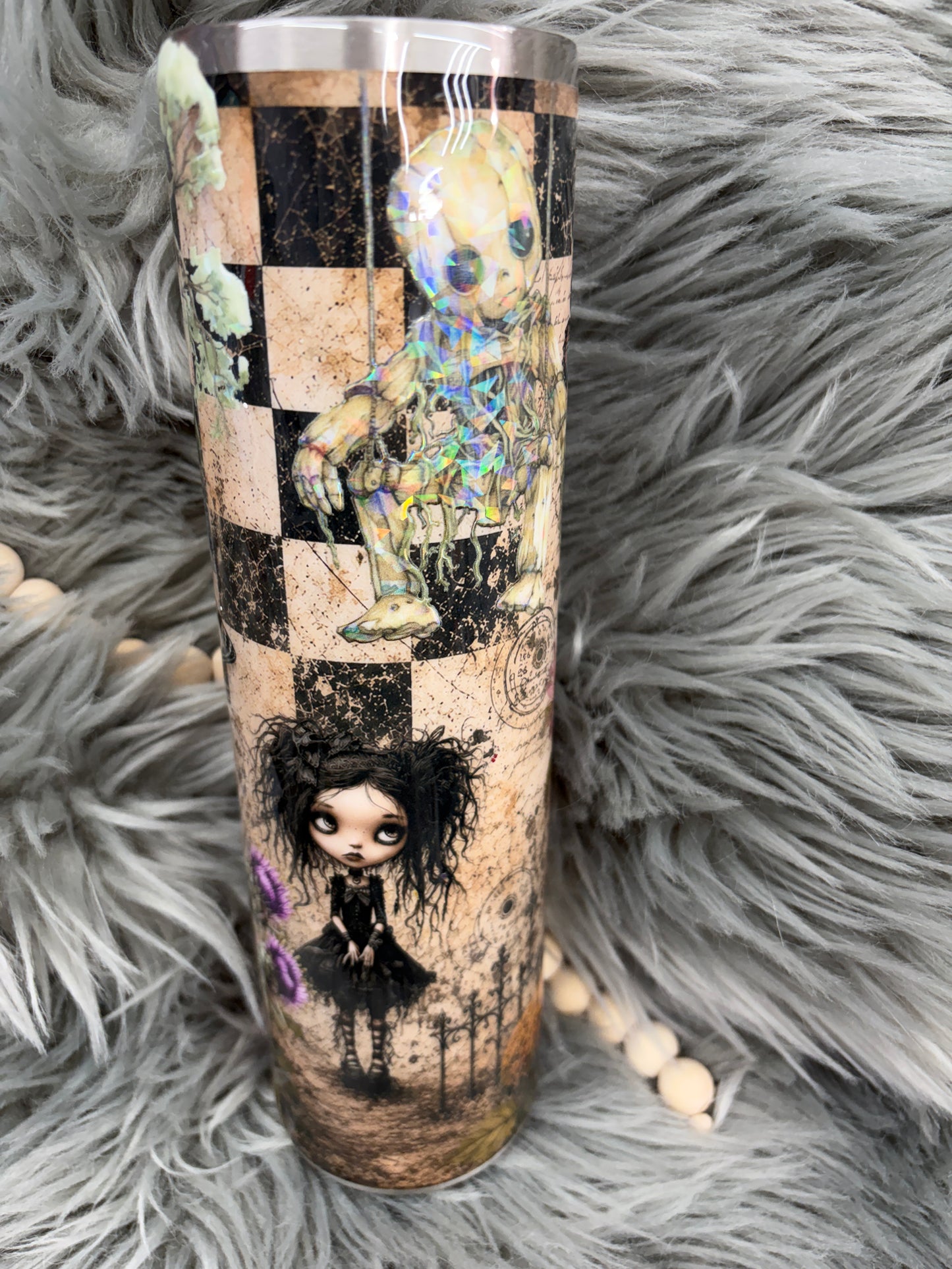 New - creepy dolls in the crazy world tumbler 32oz plump tipsy