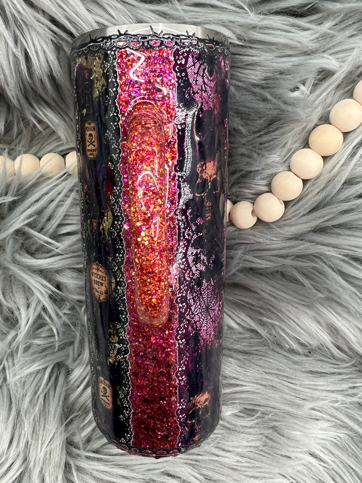 New-Spooky glitter base Halloween 24oz hoggdle coffee mug (Copy)