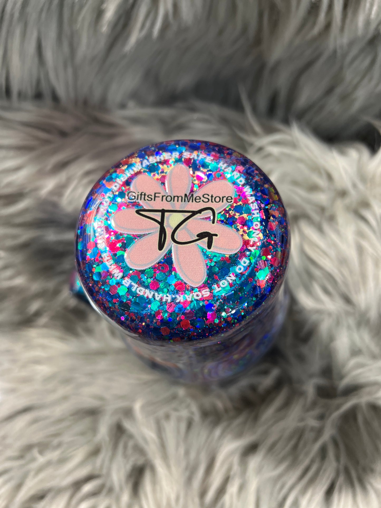 Clearance-RTS. Blue Sea Turtle Suspended Junk in the Trunk beach 24oz curve Hoggdle