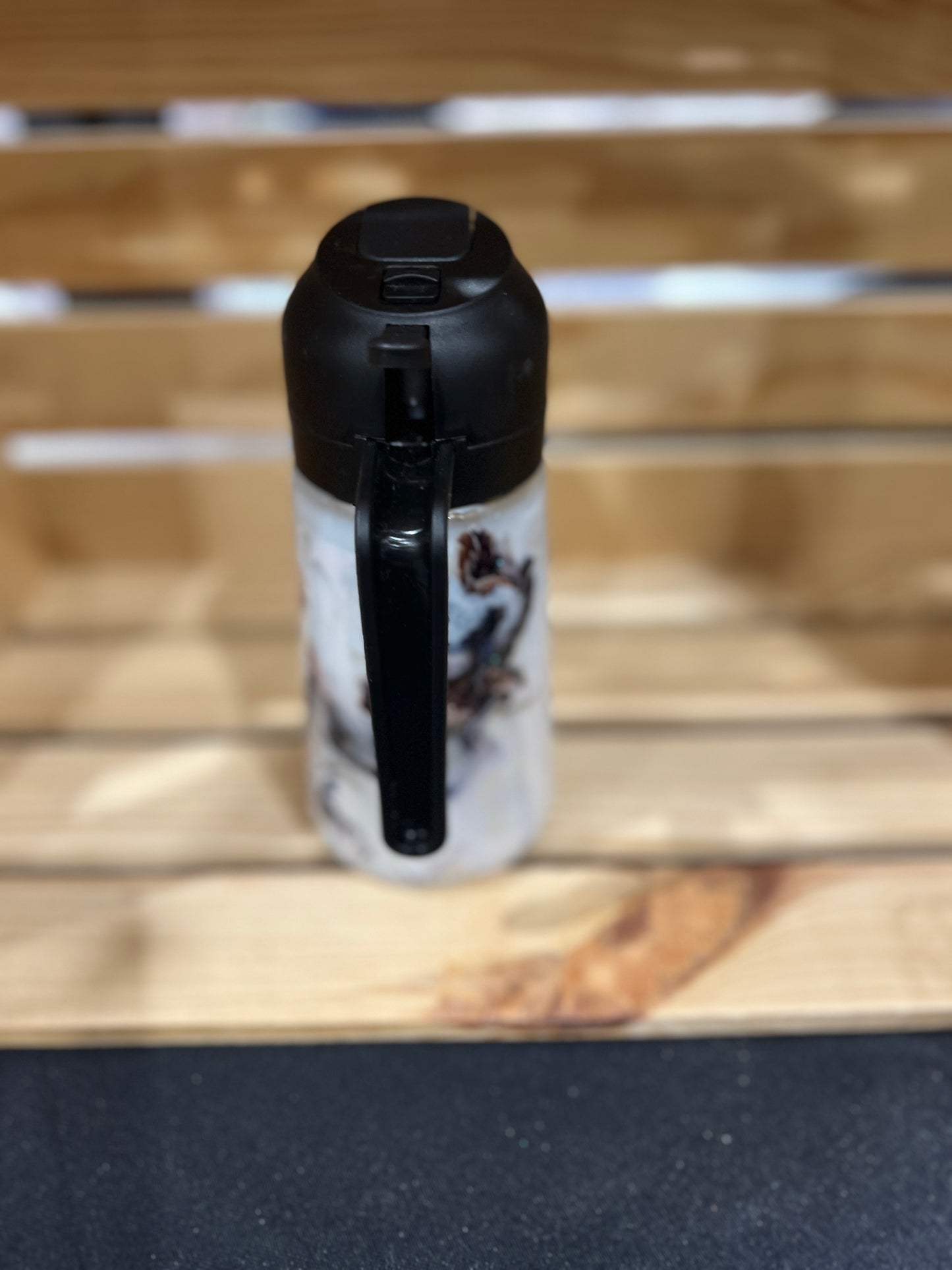 RTS. Oil spray and pour bottle - White, black, brown, copper marble 16oz