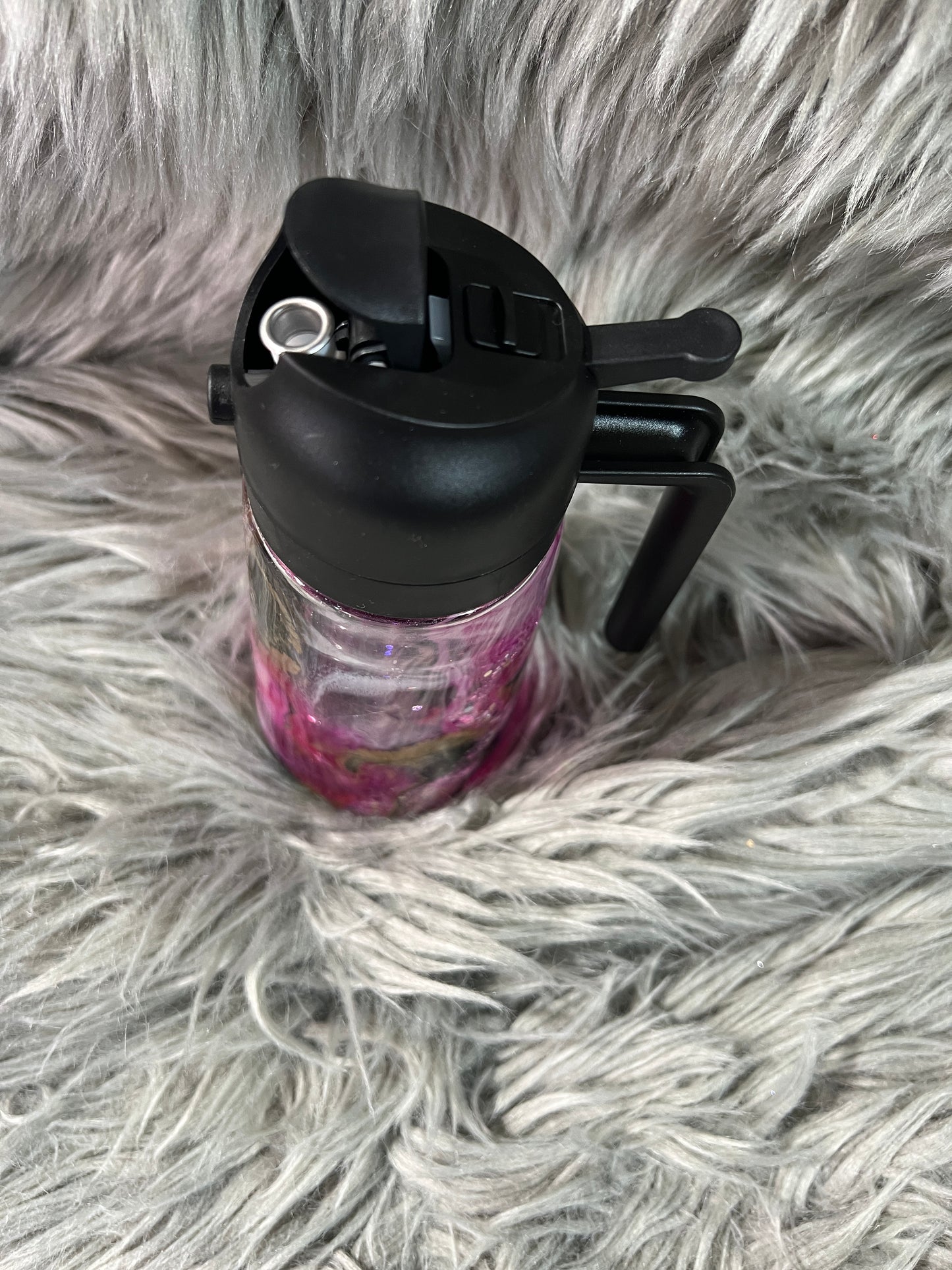 RTS. Oils spray and pour bottle hot pink and black