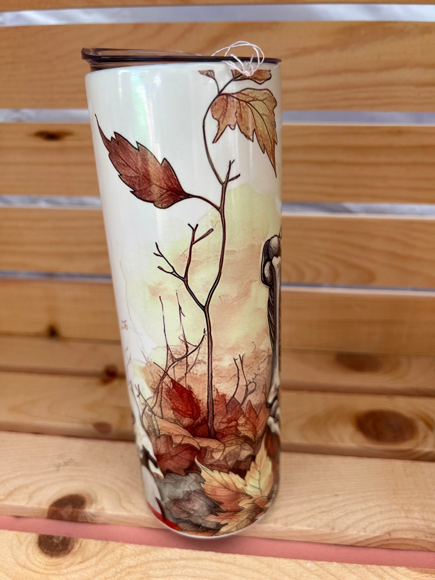 RTS. Sublimation skeleton glow in the dark / UV reactive color change 20oz tumbler