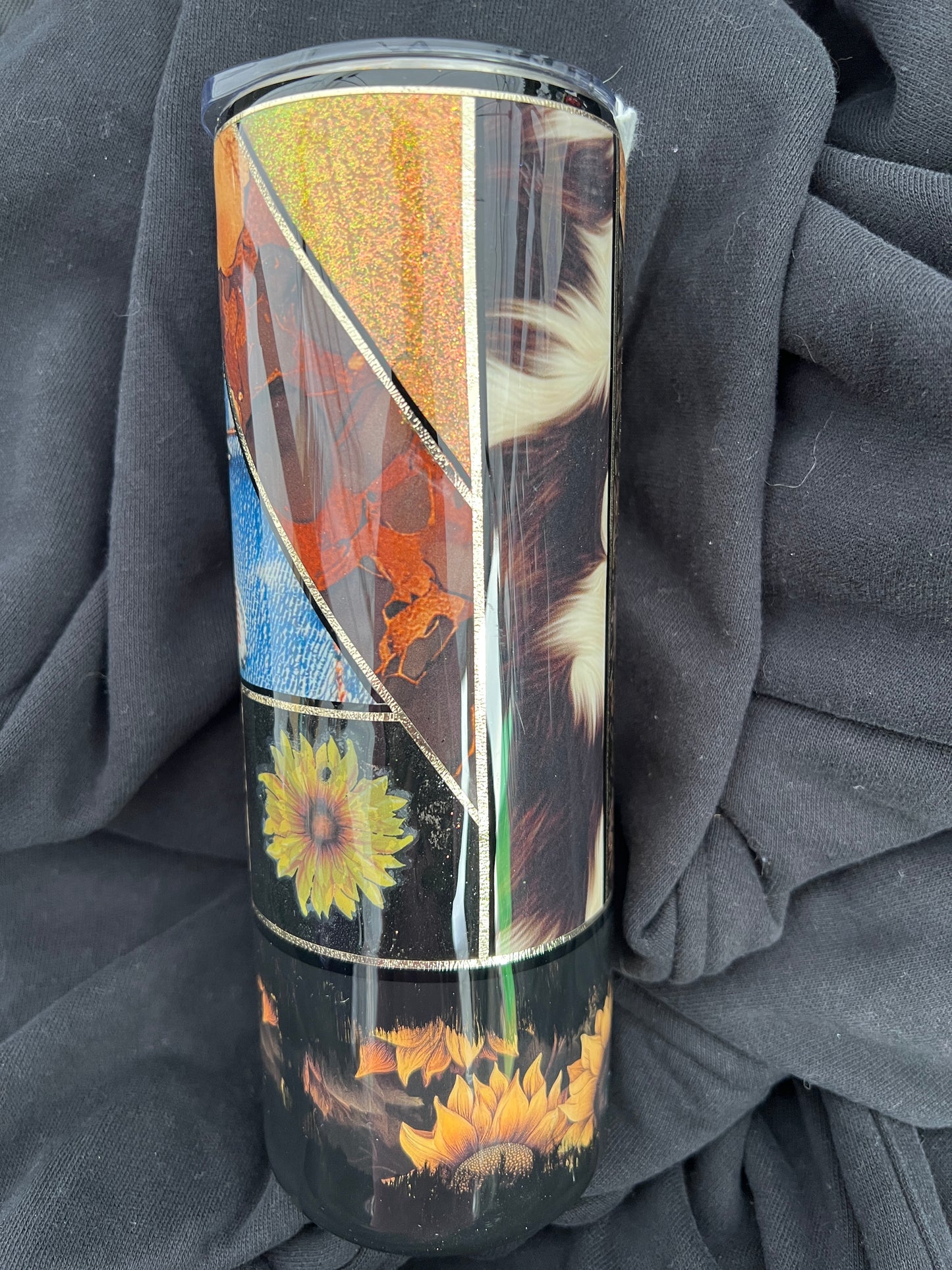 RTS.  Sunflower western floral 20oz