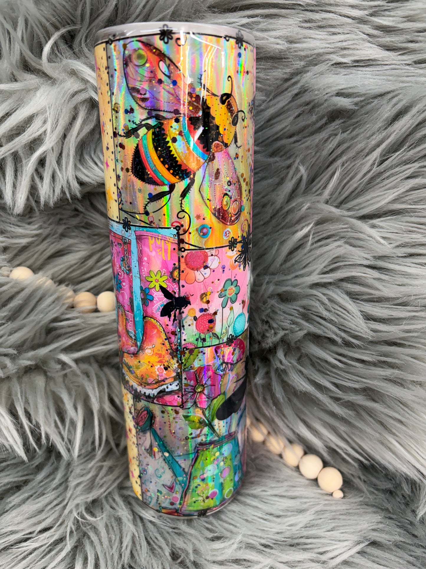 New - let it rain tumbler 32oz plump tipsy