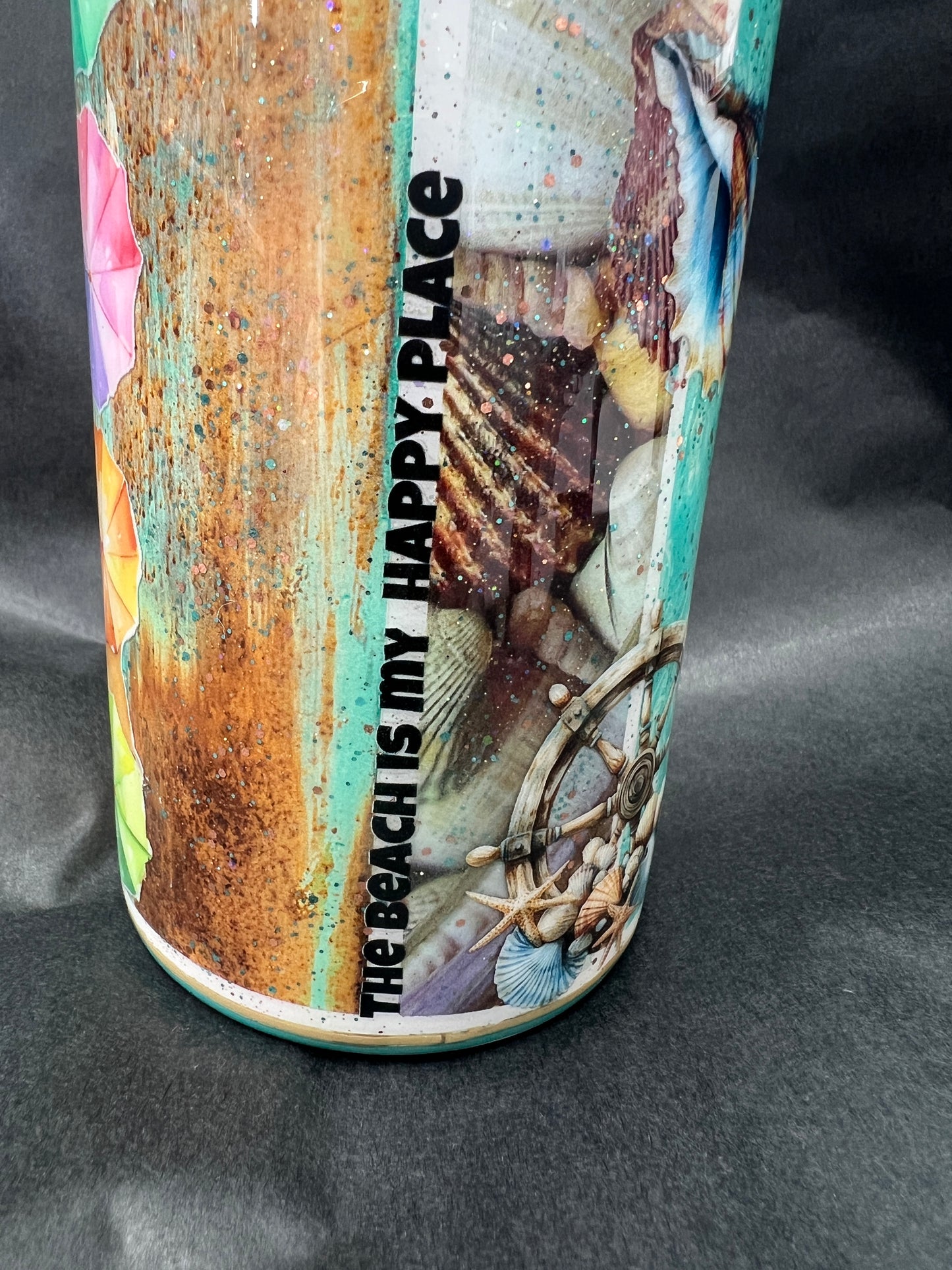 RTS - beach MakeHerRoom challenge tumbler 32oz plump tipsy
