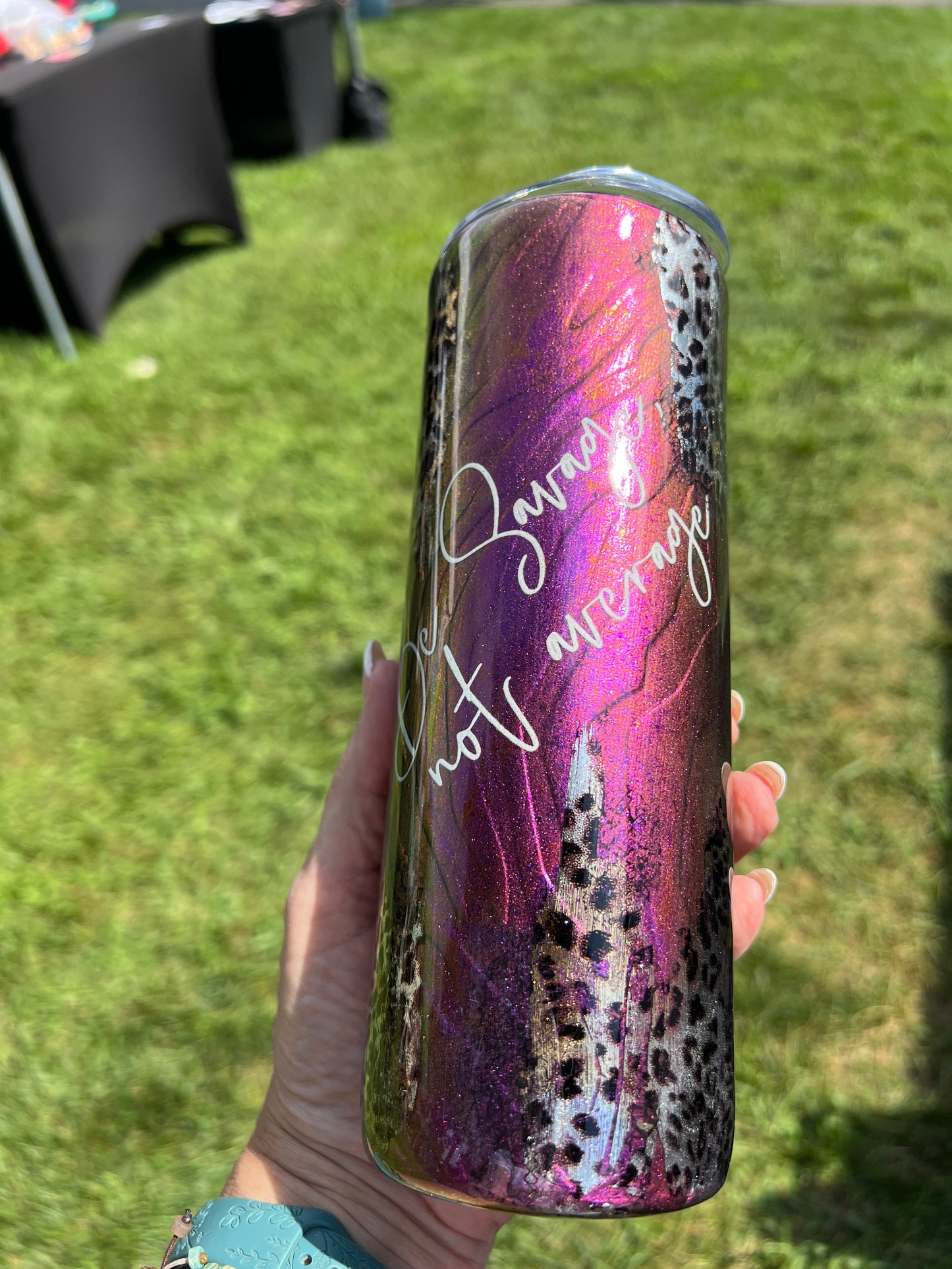 Clearance-RTS.   Be Savage Not Average 20oz