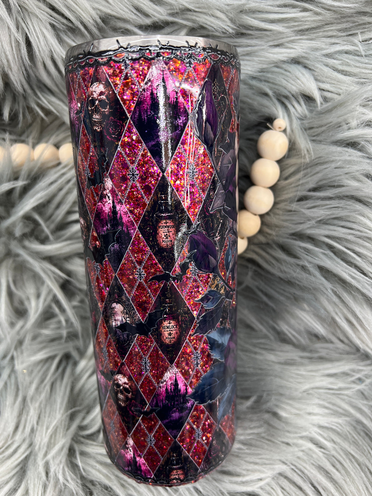 New-Spooky glitter base Halloween 24oz hoggdle coffee mug (Copy)