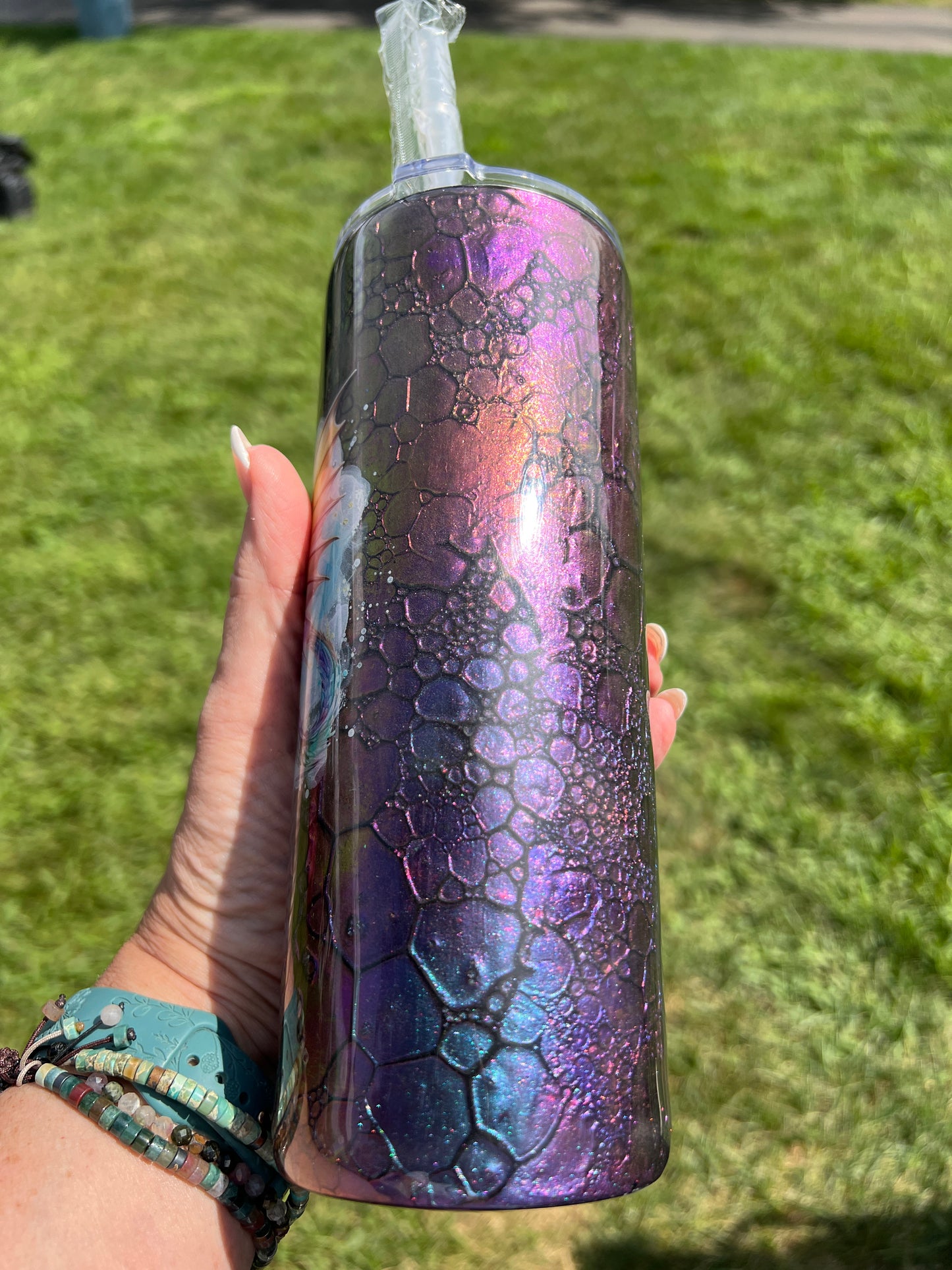 RTS. Dragon scale tumbler 20oz