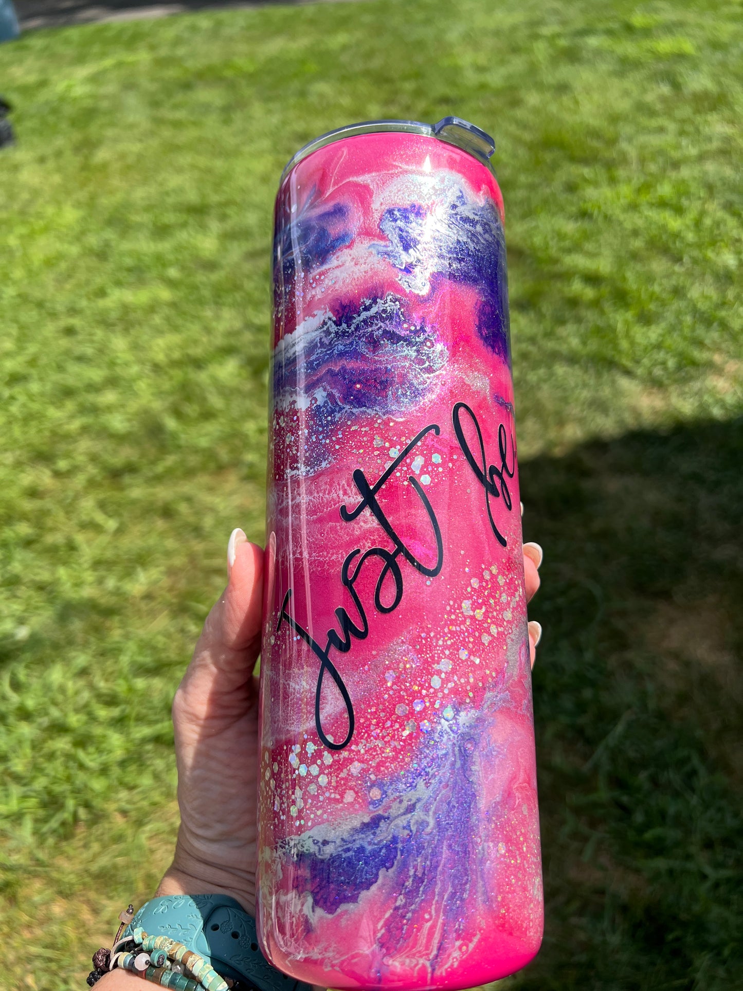 Clearance-RTS. Just Be 30oz ink swirl