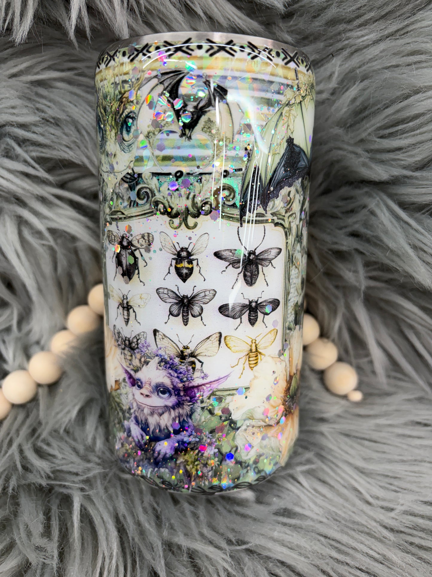 New- entomology bug eyes 16oz plump tipsy