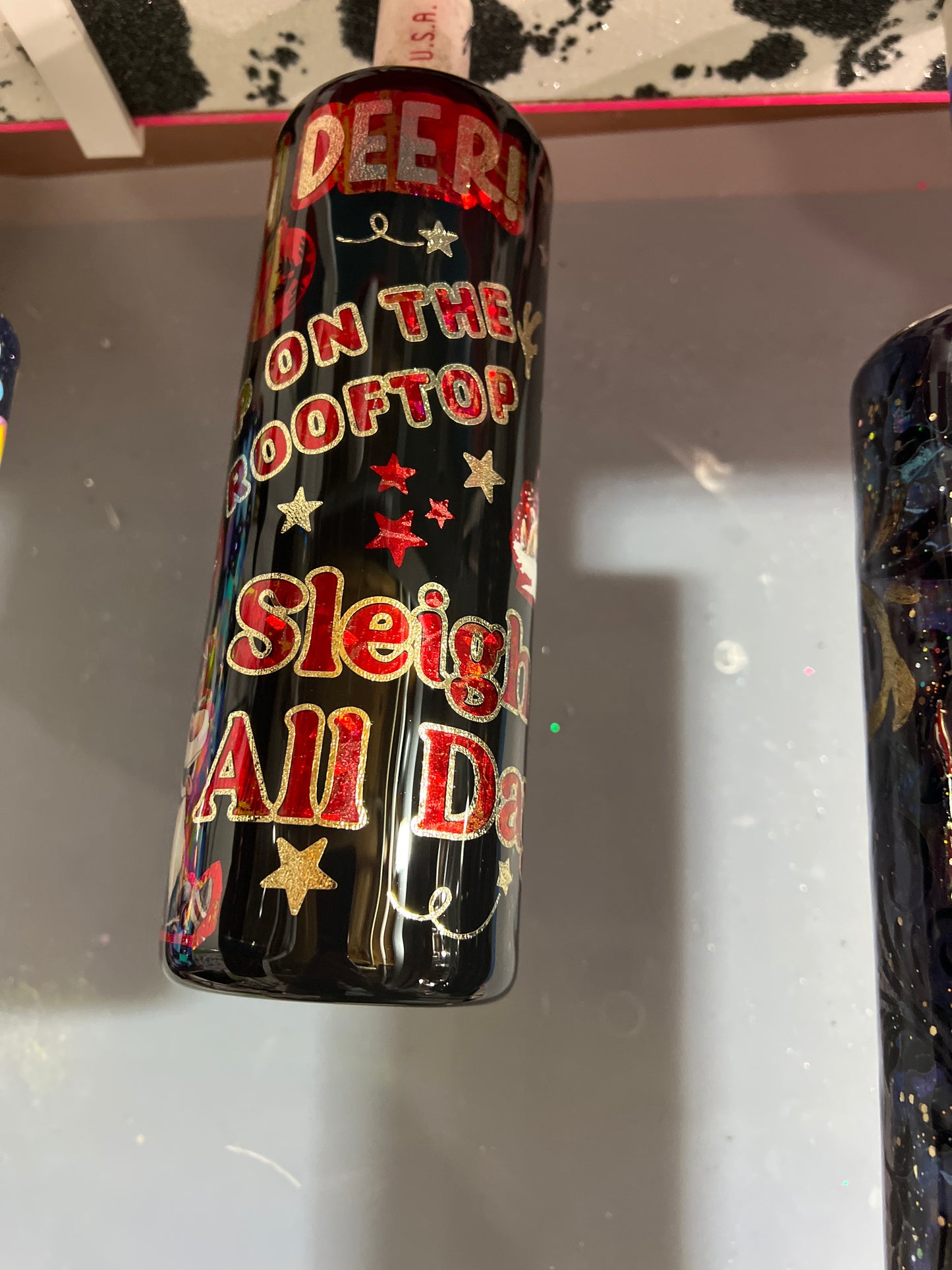 Rts. reindeer rules peekaboo 20oz