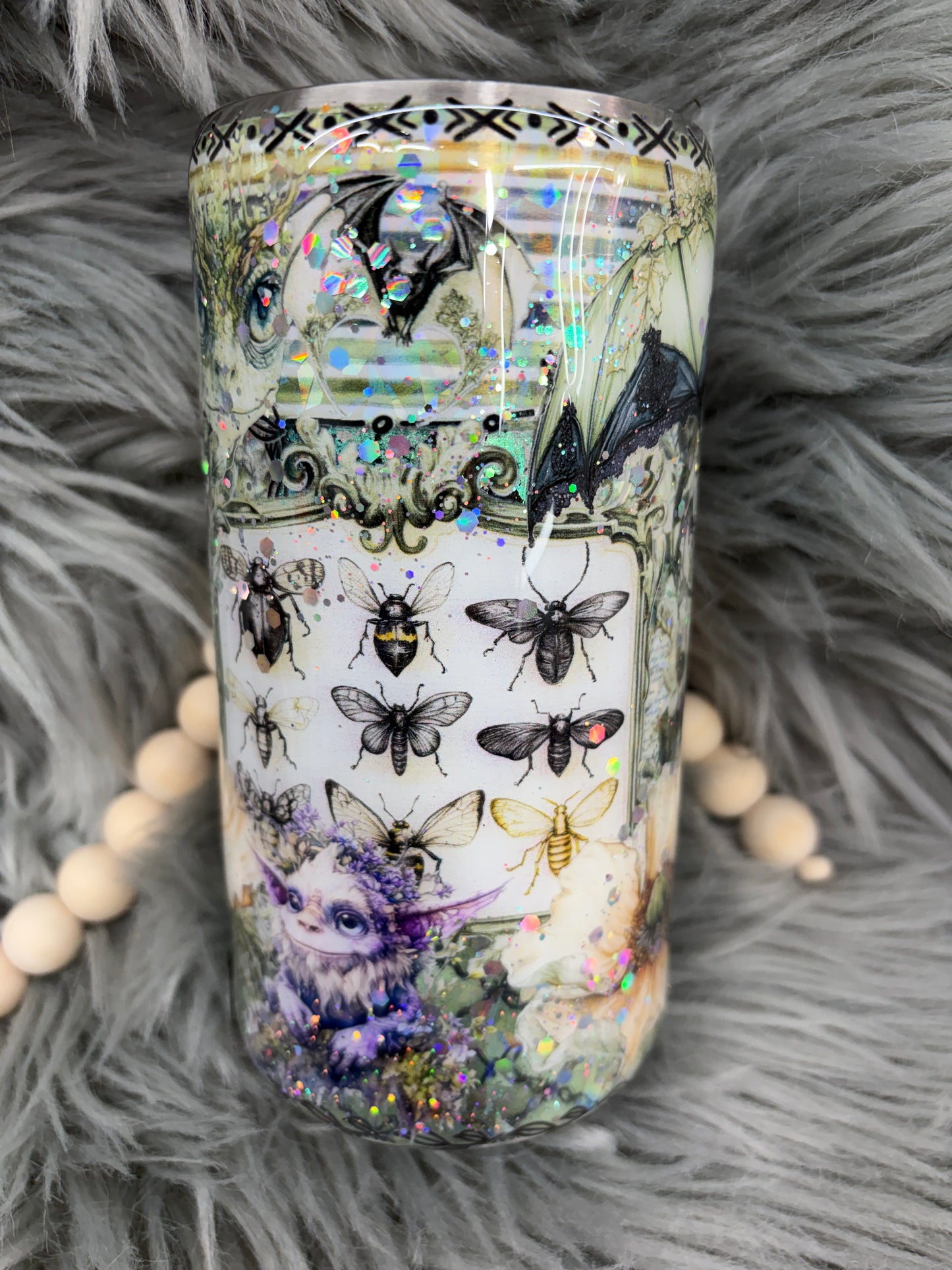 New- entomology bug eyes 16oz plump tipsy