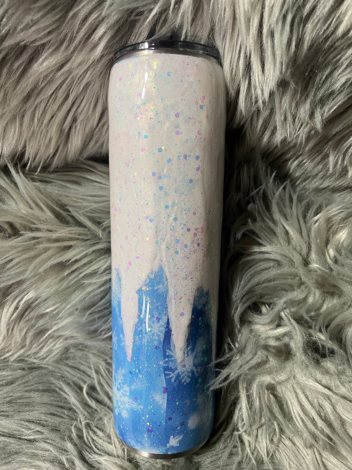 RTS. 3d snow hello winter tumbler on 32oz plump tipsy