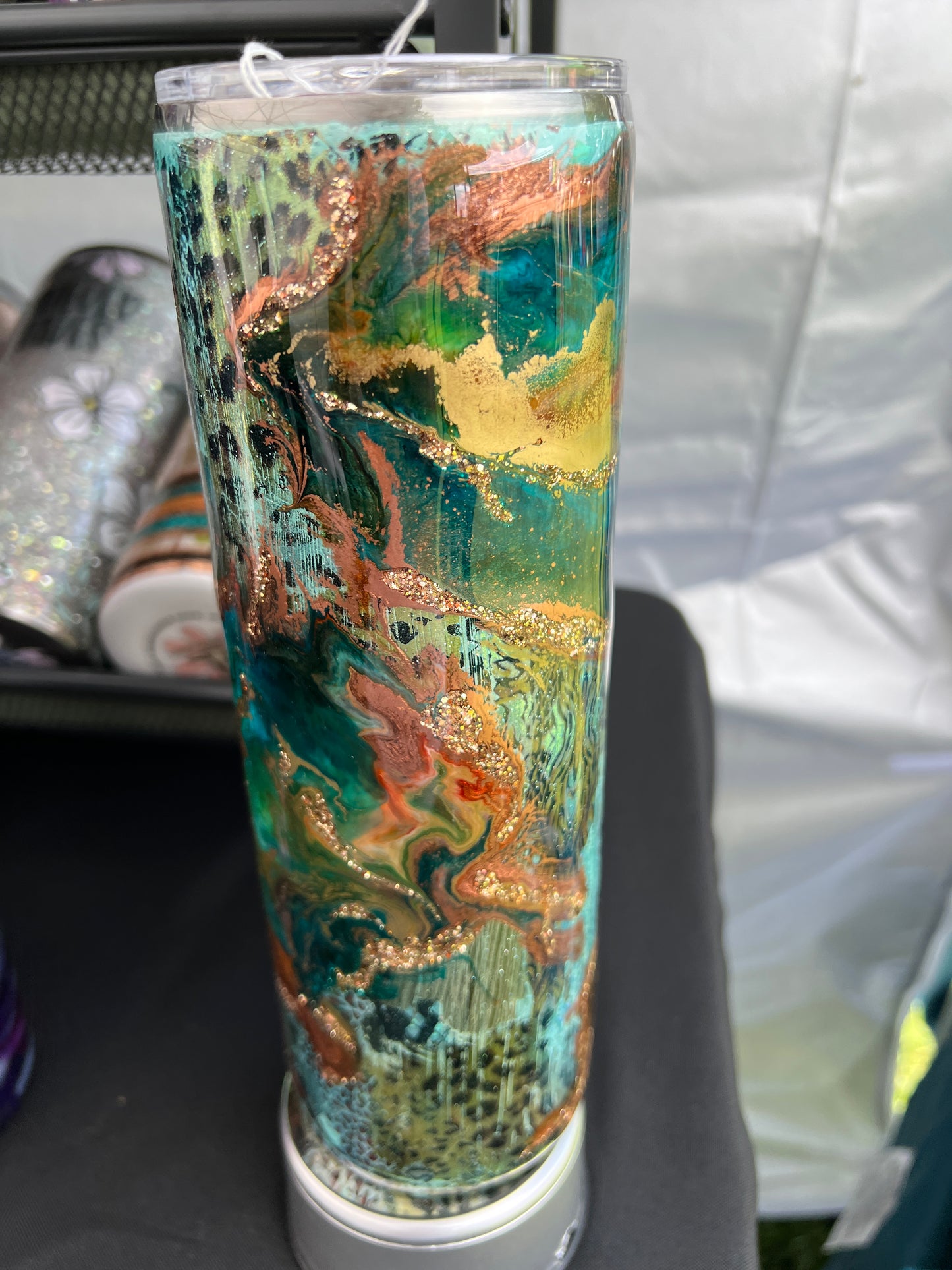 RTS. Western over multiple animal print foil 30oz