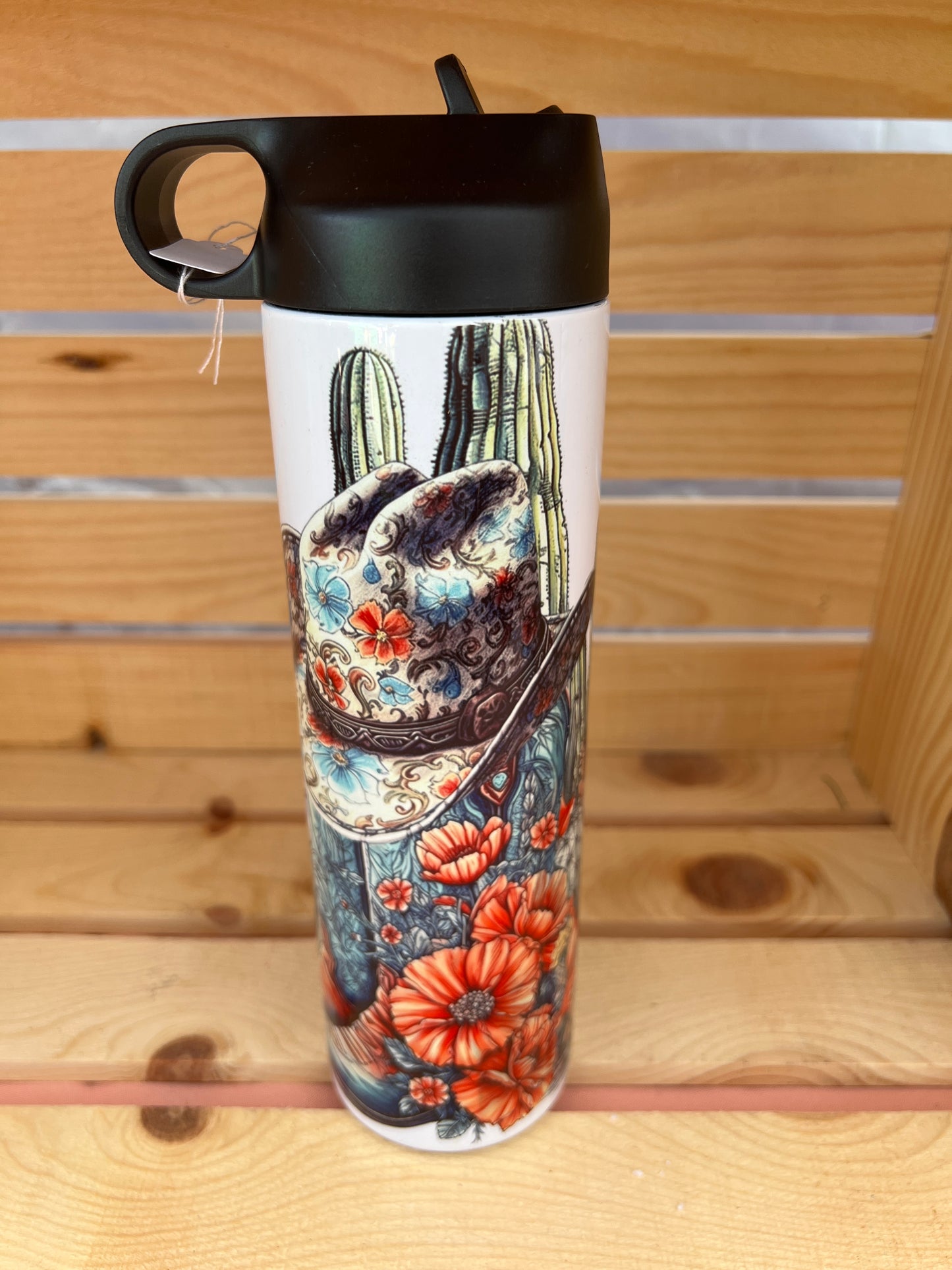 RTS.   Sublimation western flip top 20oz