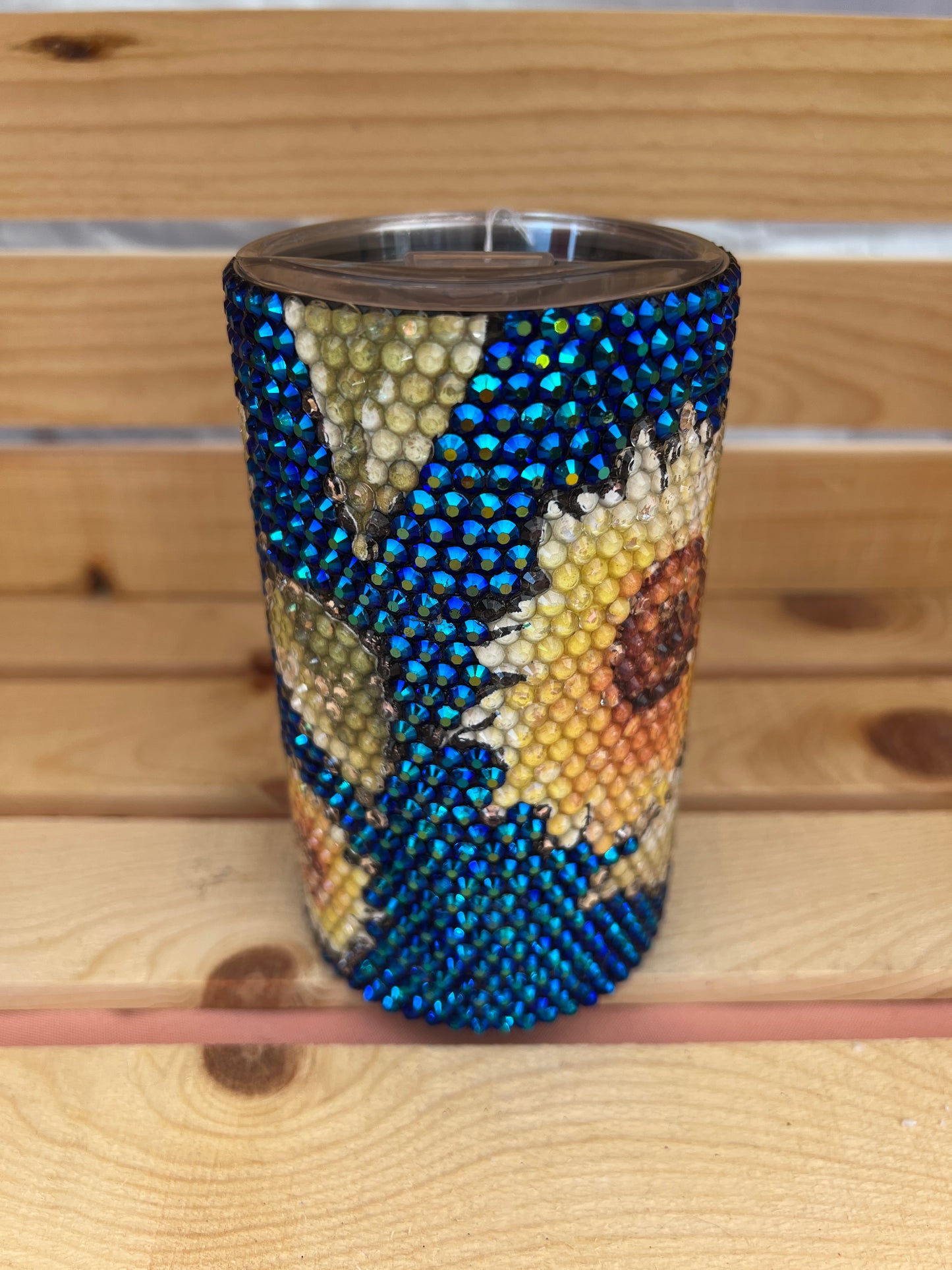 RTS. Rhinestone Sunflower Mug 16oz