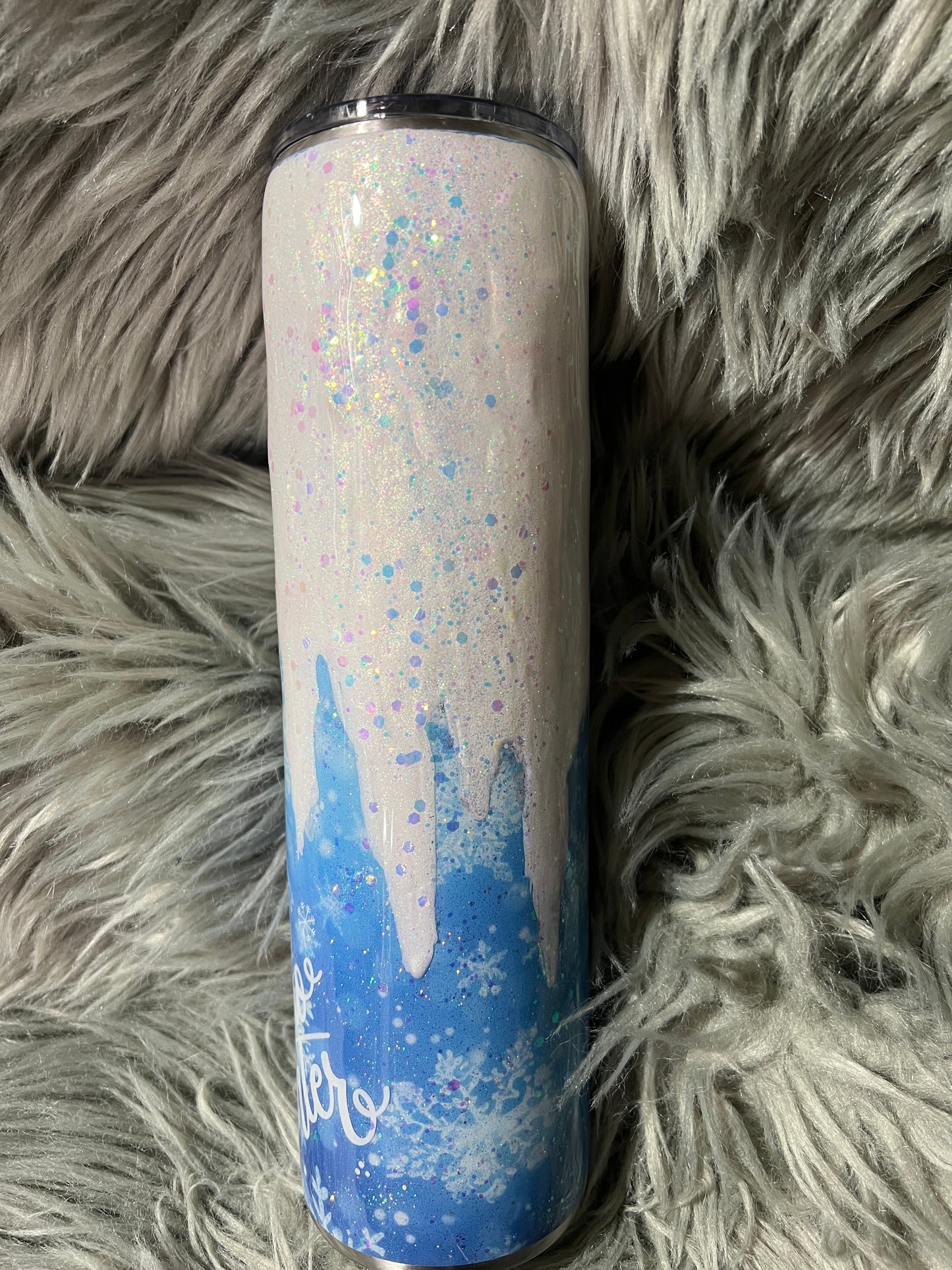 RTS. 3d snow hello winter tumbler on 32oz plump tipsy