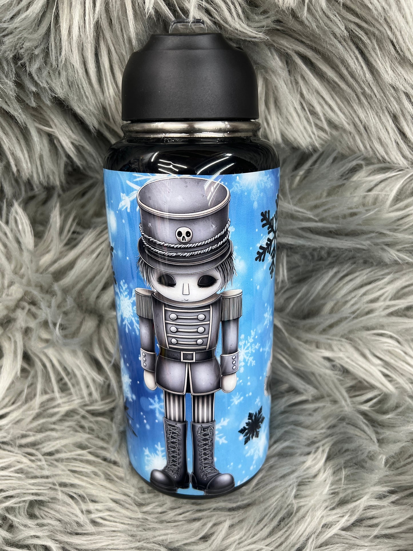 Nut cracker goth 32oz customizable duo hydro bottle