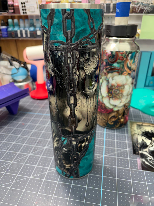 New -Chained under the sea - mermaids tumbler 32oz plump tipsy
