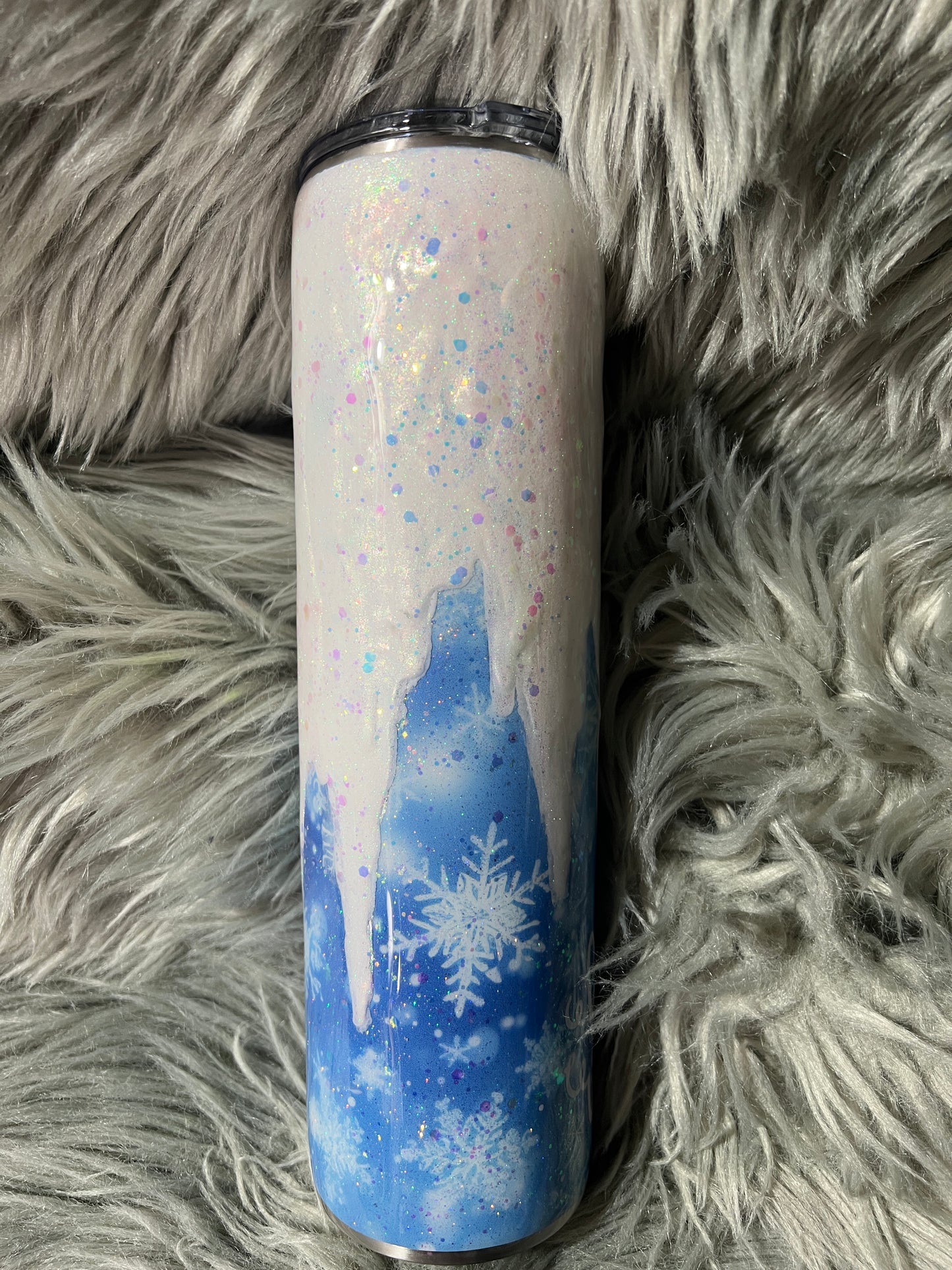 RTS. 3d snow hello winter tumbler on 32oz plump tipsy