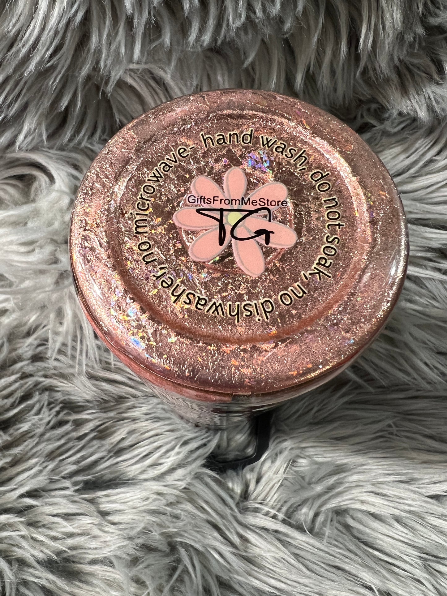 NEW RTS. - Peach butterflies and bricks. 30oz skinny duo straight