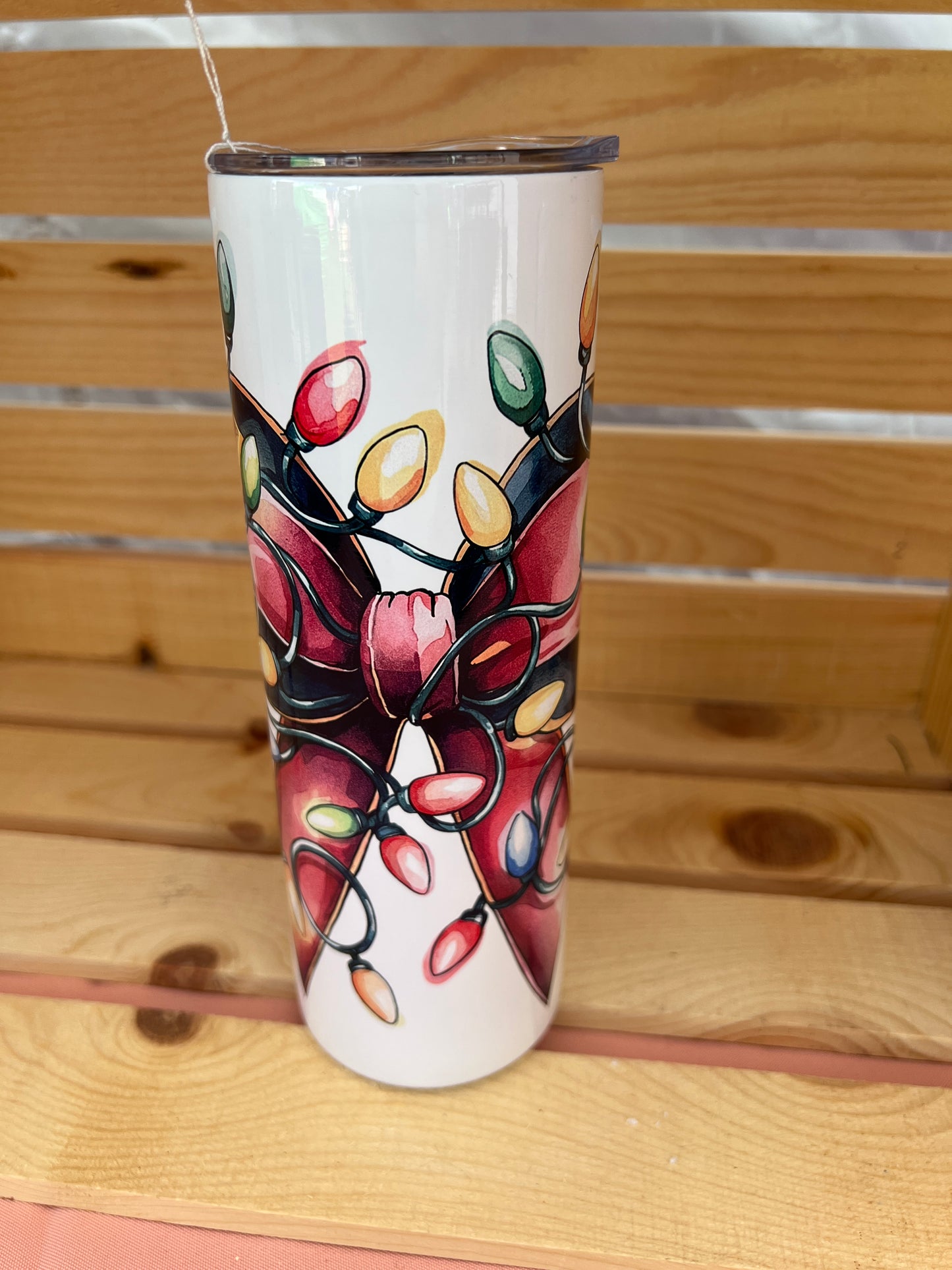 RTS.  sublimation Christmas Bow handled coffee mug 20oz