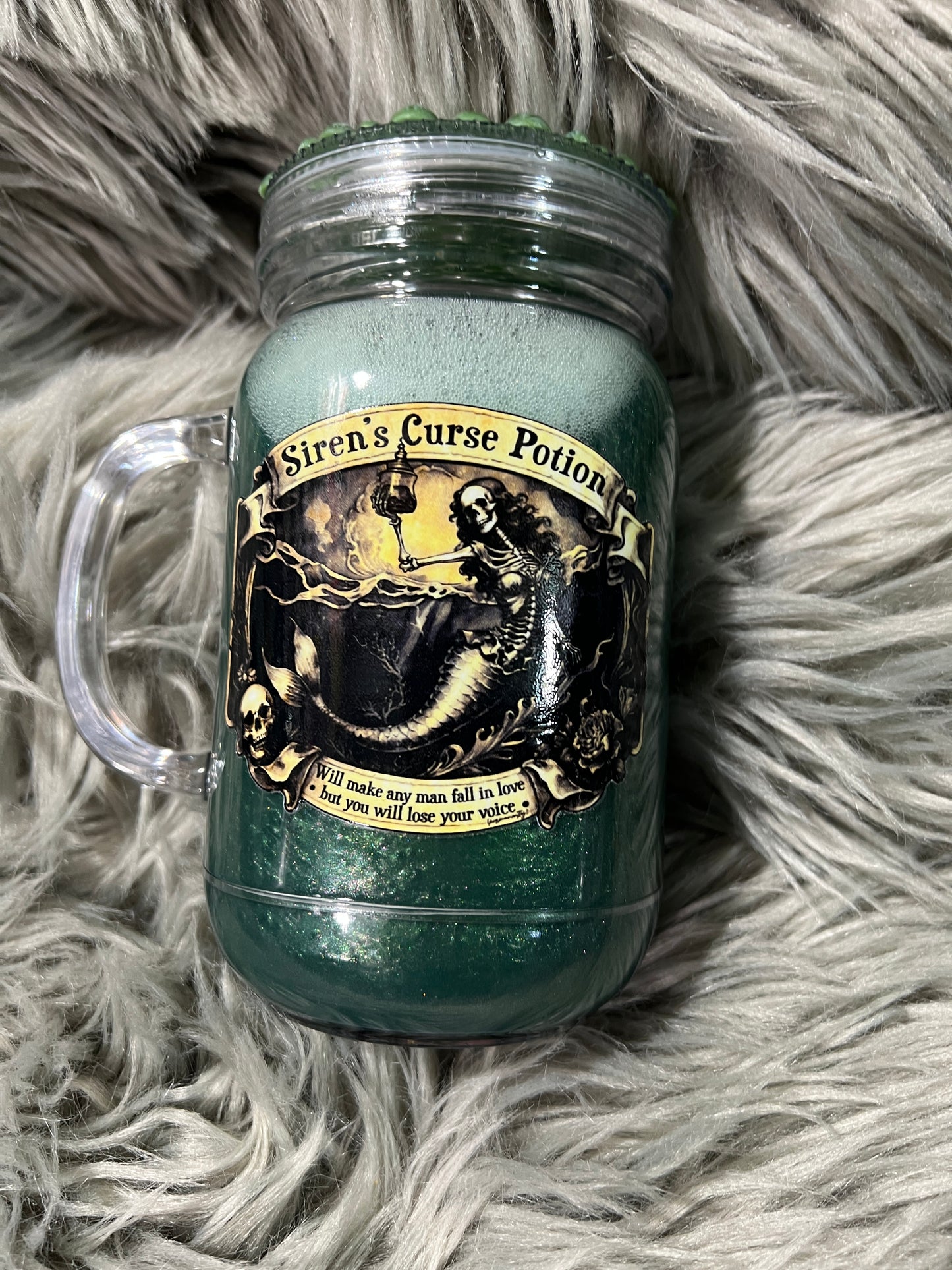 RTS.  Siren’s Curse Potion acrylic snow globe 20oz