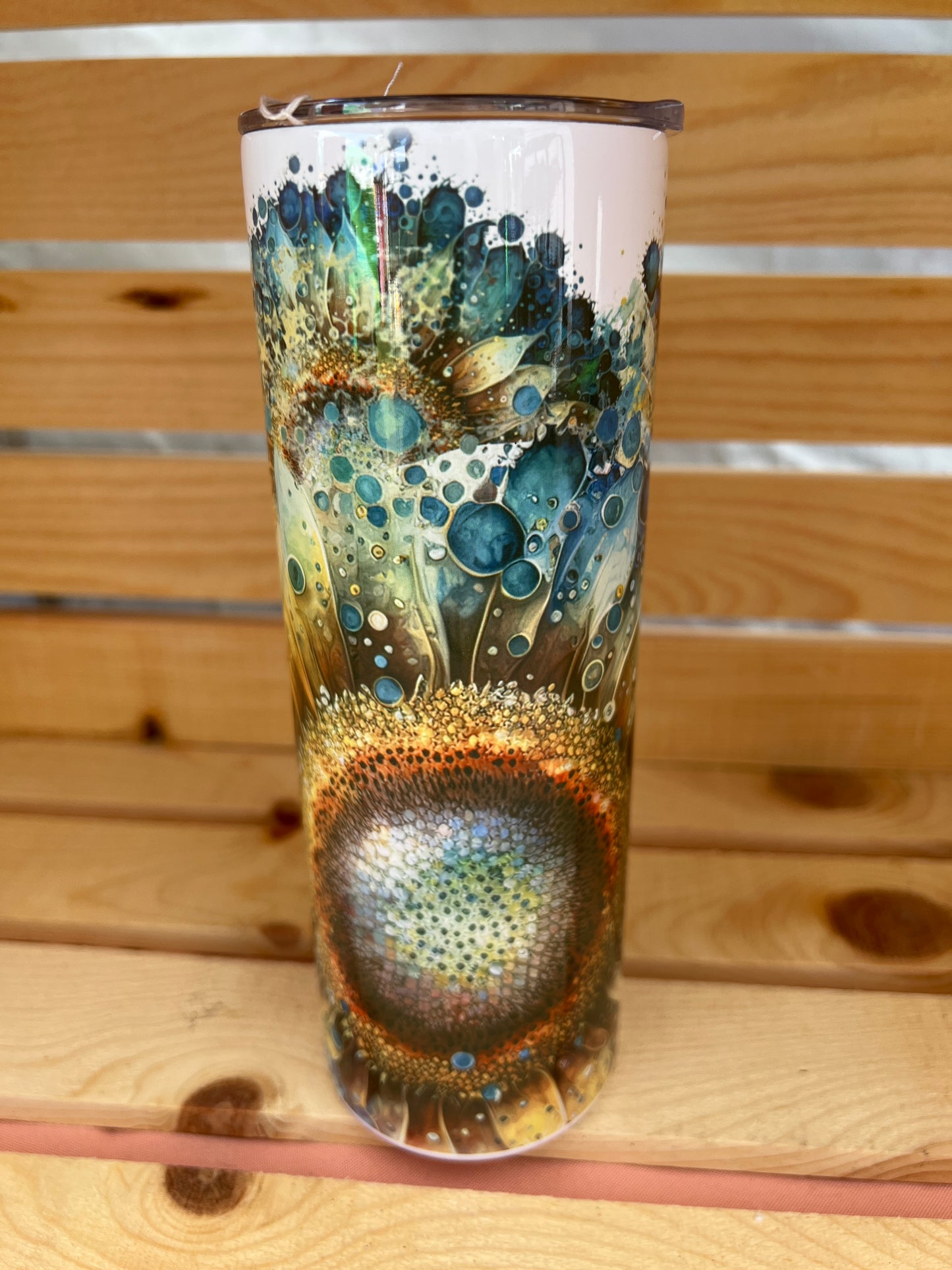 RTS.  sublimation western sunflower handled coffee mug 20oz