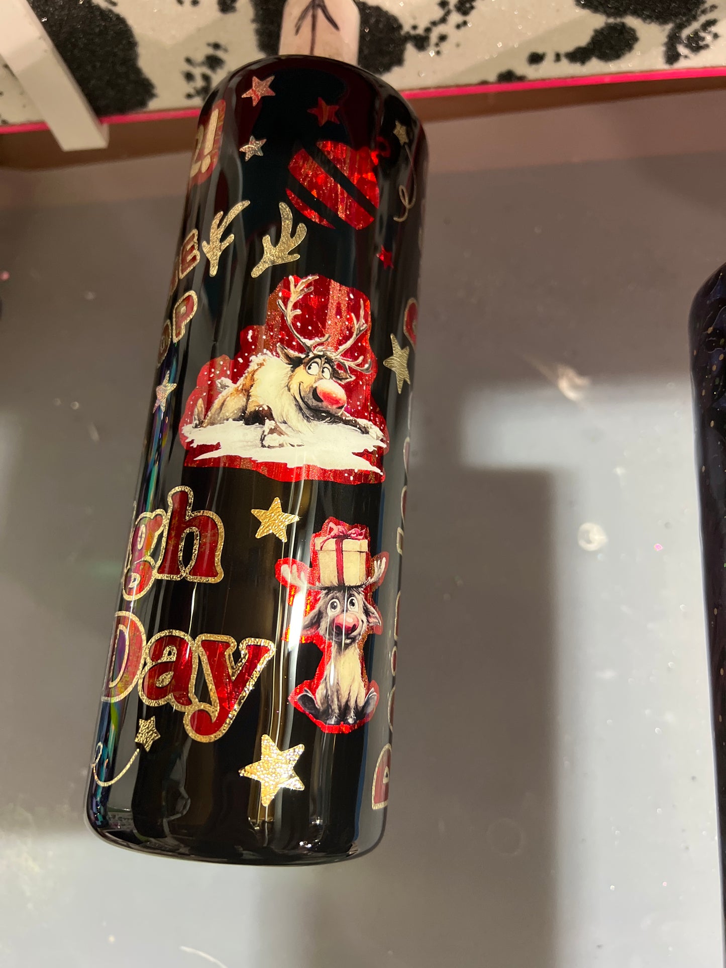 Rts. reindeer rules peekaboo 20oz