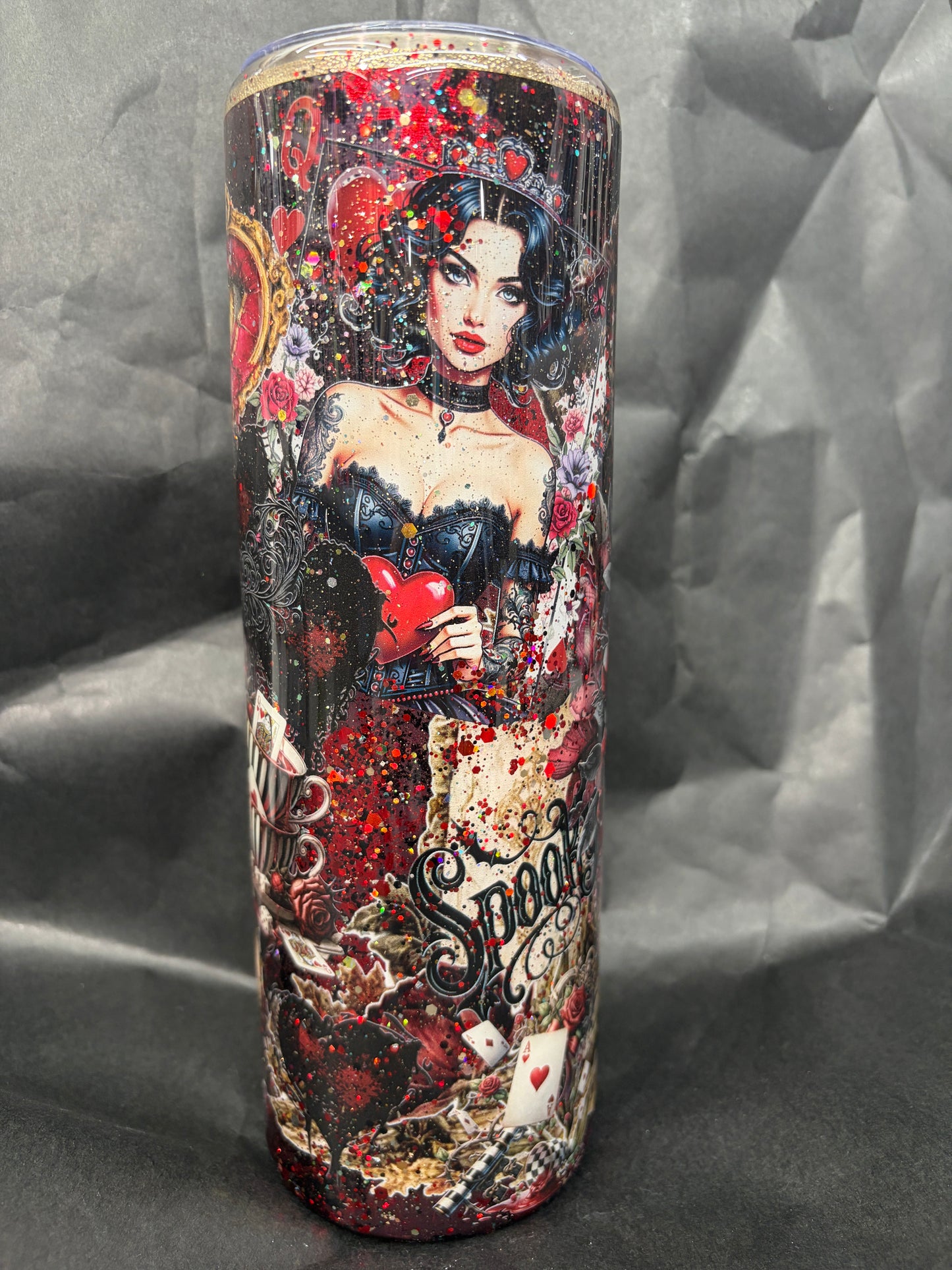 Queen of Hearts 30oz hoggdle coffee mug