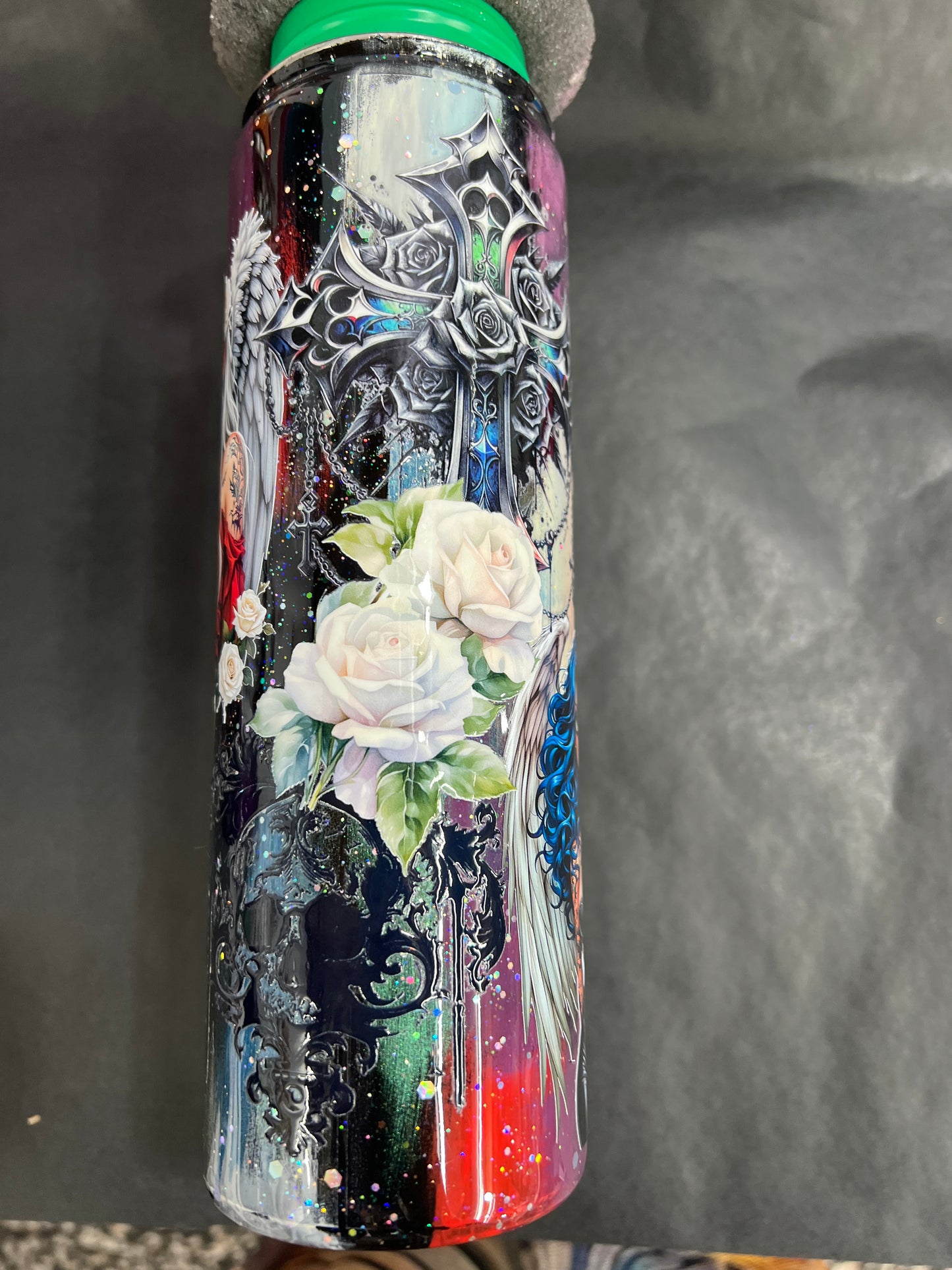 *anna-vic only* In process - light and dark angels 25oz duo hydro bottle