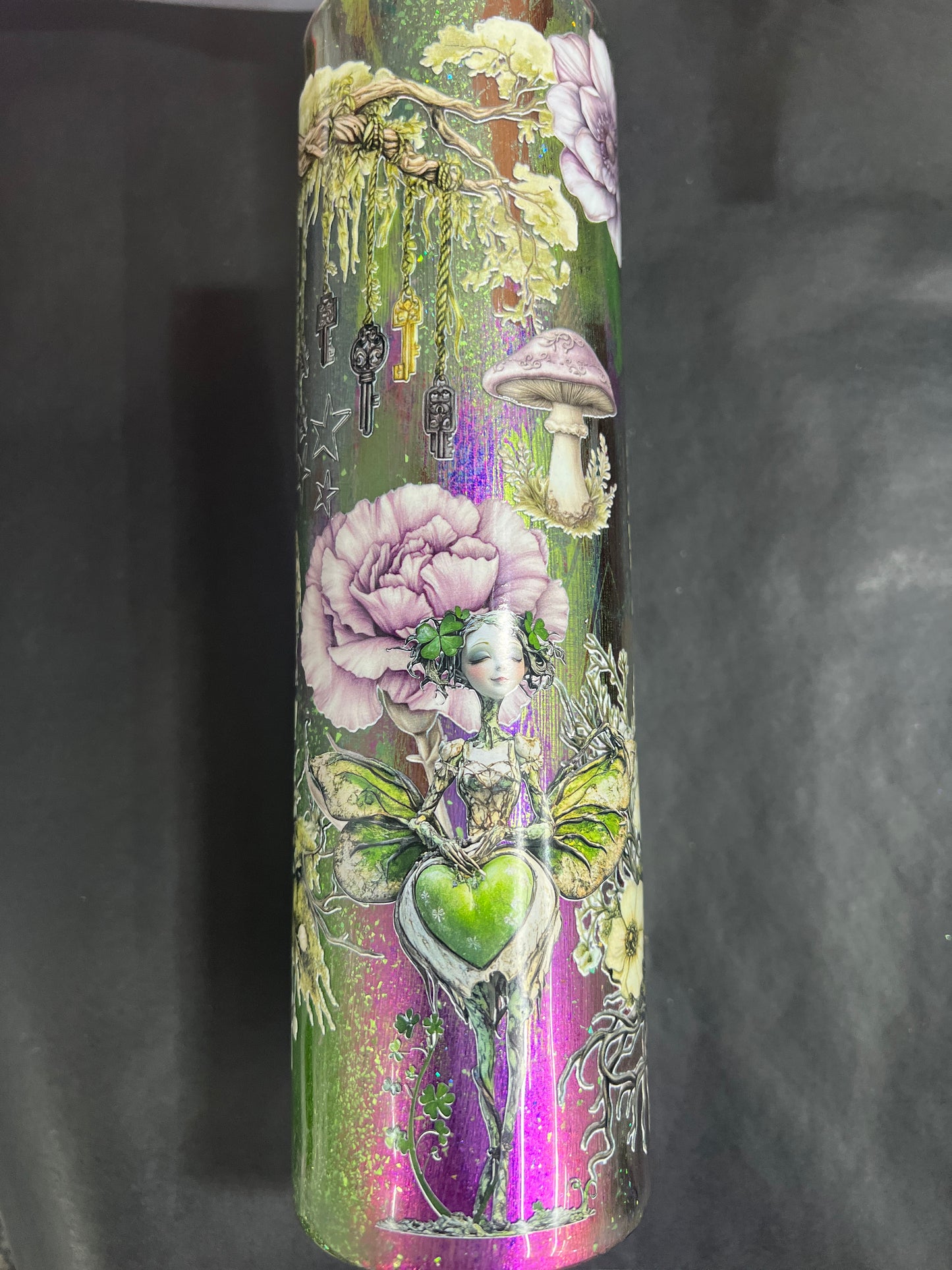 *jvaz only* In process fairy purple green 32oz plump tipsy