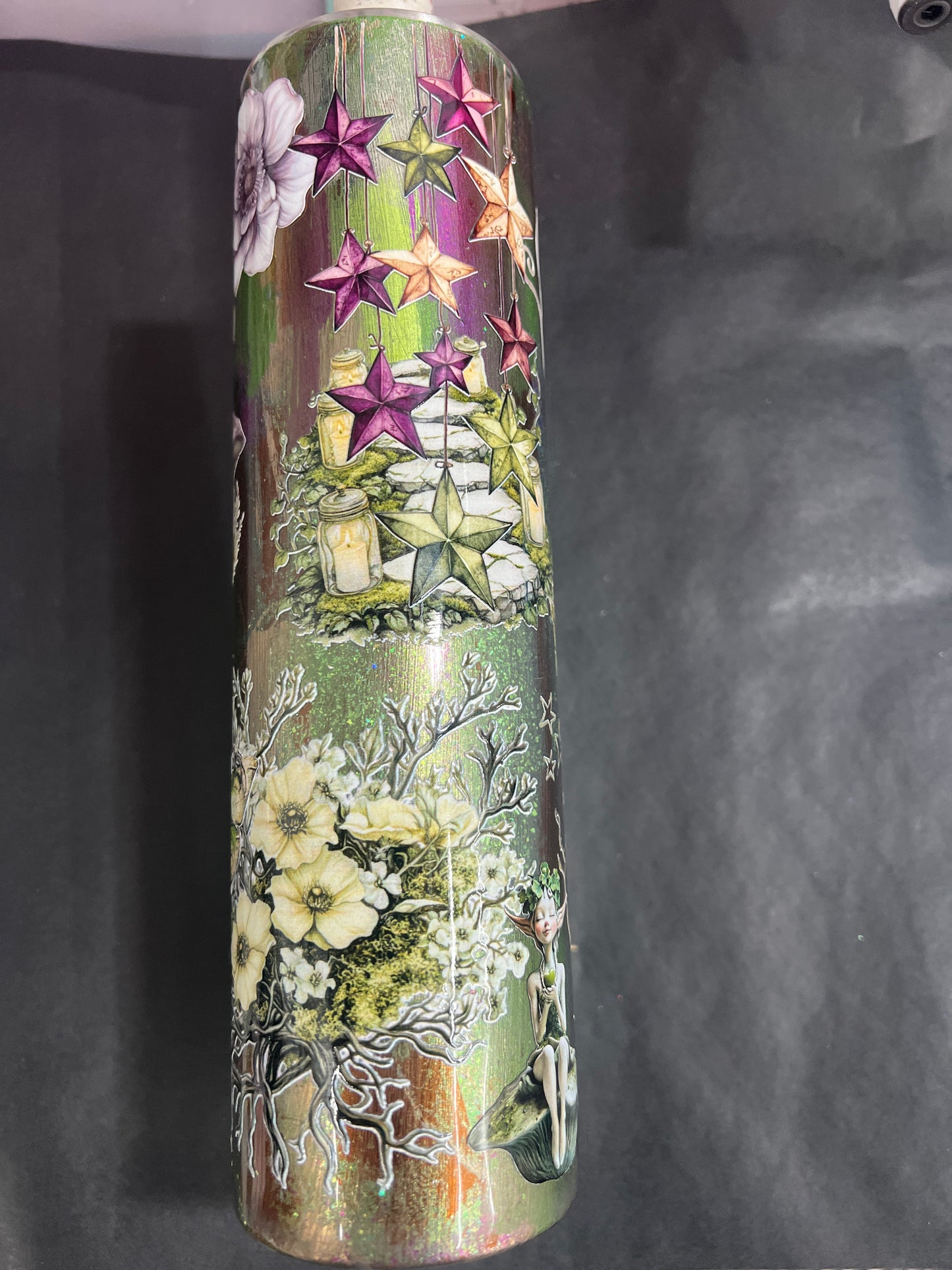 *jvaz only* In process fairy purple green 32oz plump tipsy