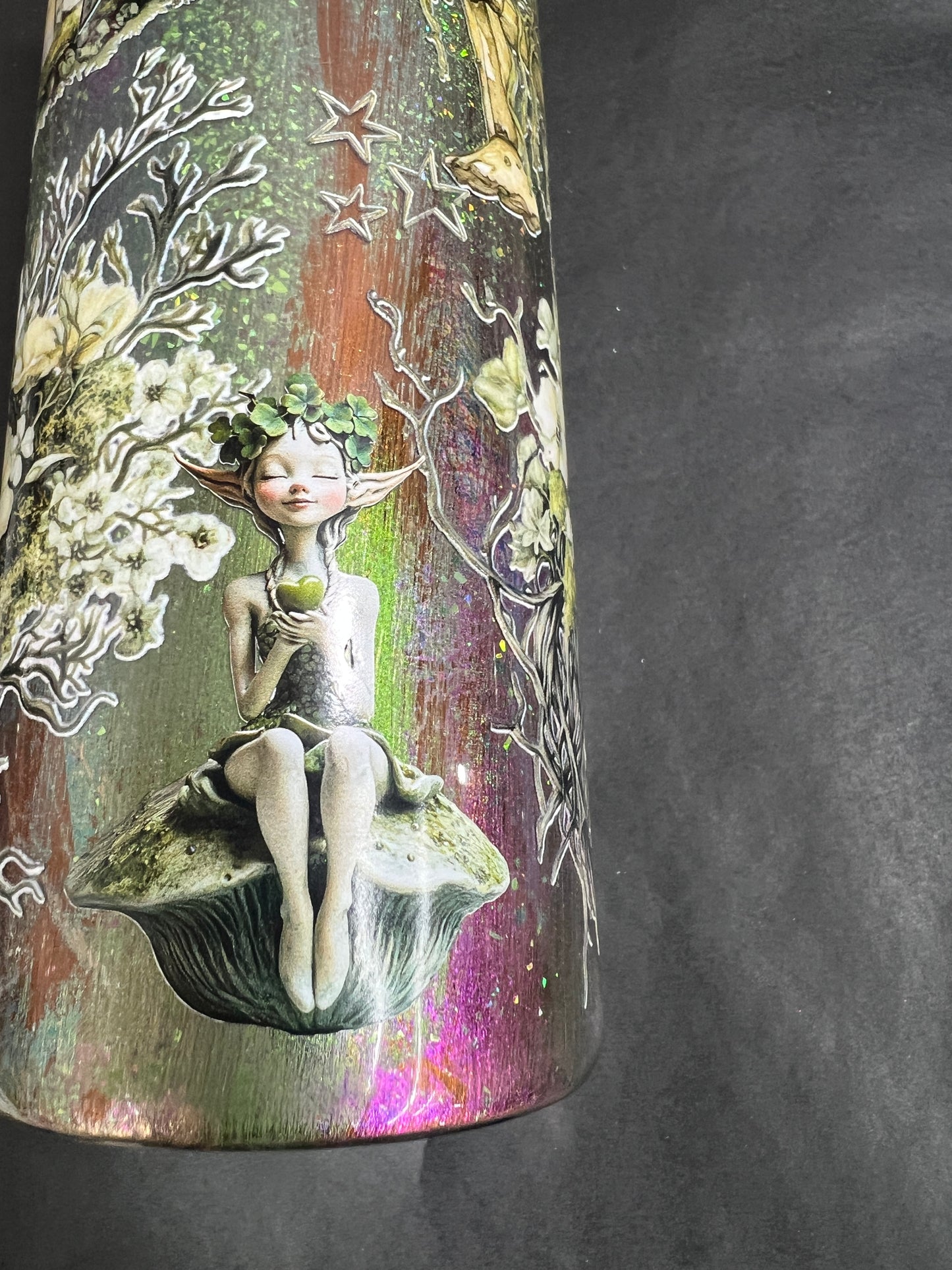 *jvaz only* In process fairy purple green 32oz plump tipsy