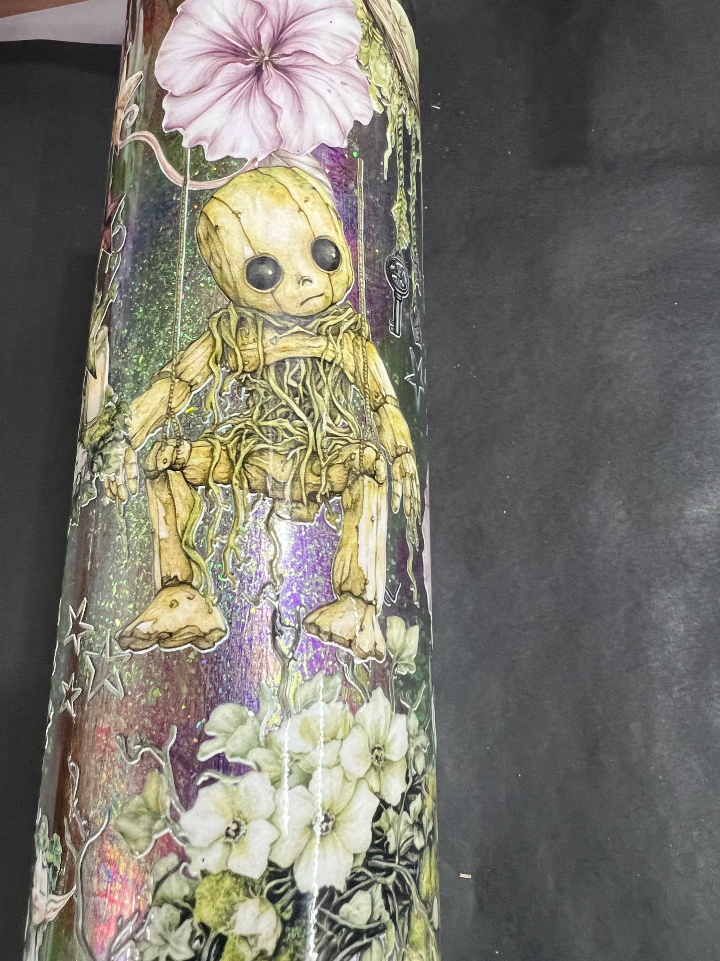 *jvaz only* In process fairy purple green 32oz plump tipsy