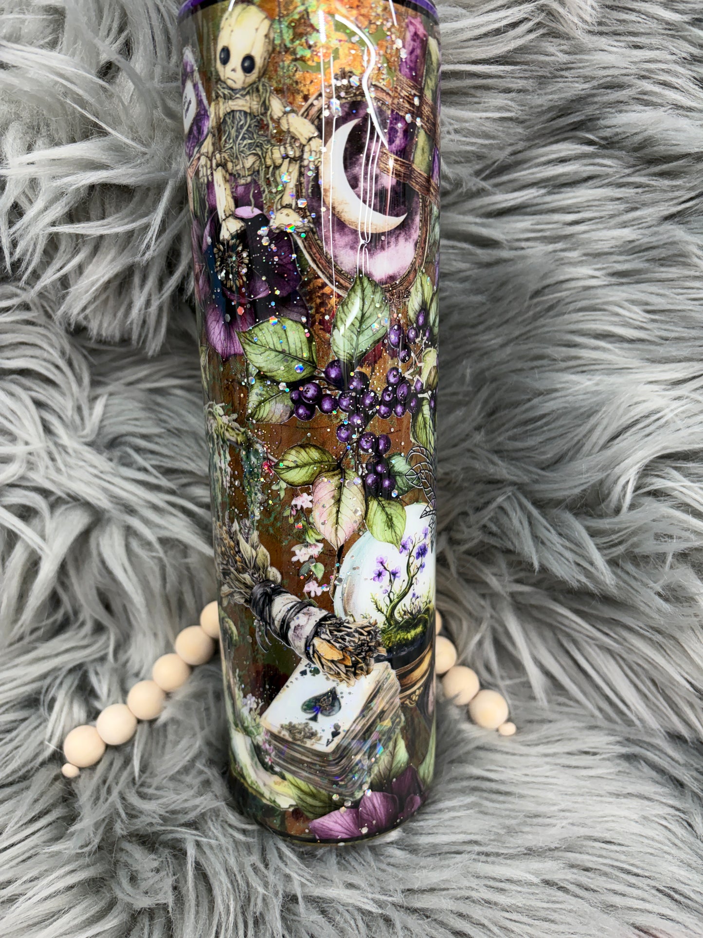 New- Not enough sage for this shit - witch - face tumbler 32oz plump tipsy