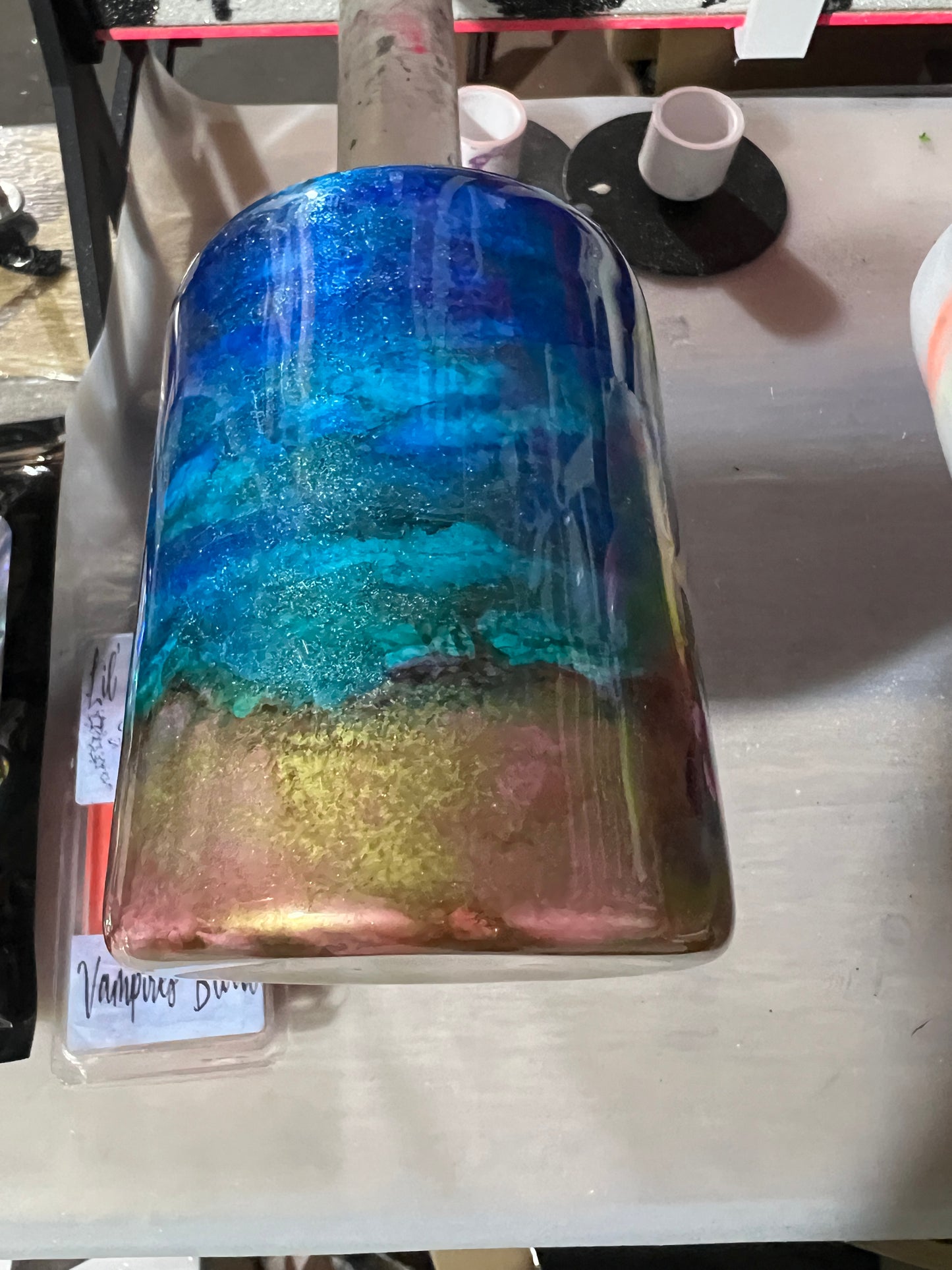 Clearance-RTS. The Beach is Calling 10oz shortie low ball