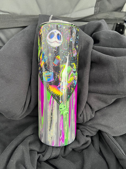 RTS.  Glow Oogieboogie nightmare Christmas 30oz