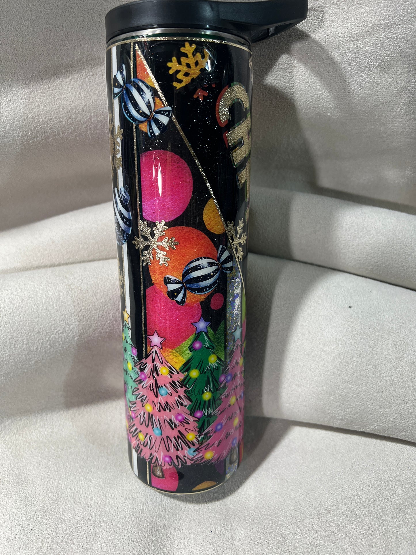 Rts. Christmas MakeHer room challenge cup 35oz skinny duo straight