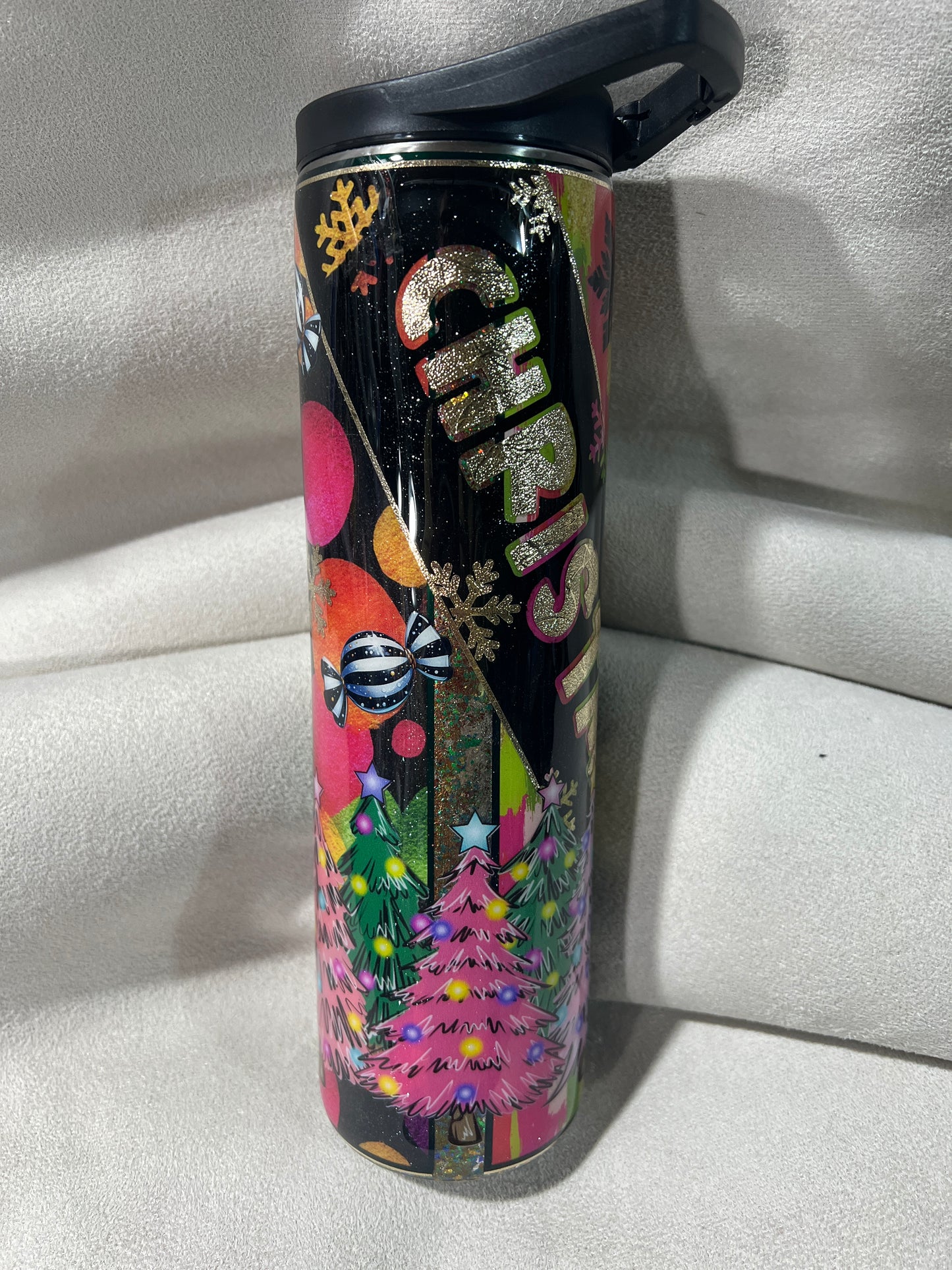 Rts. Christmas MakeHer room challenge cup 35oz skinny duo straight