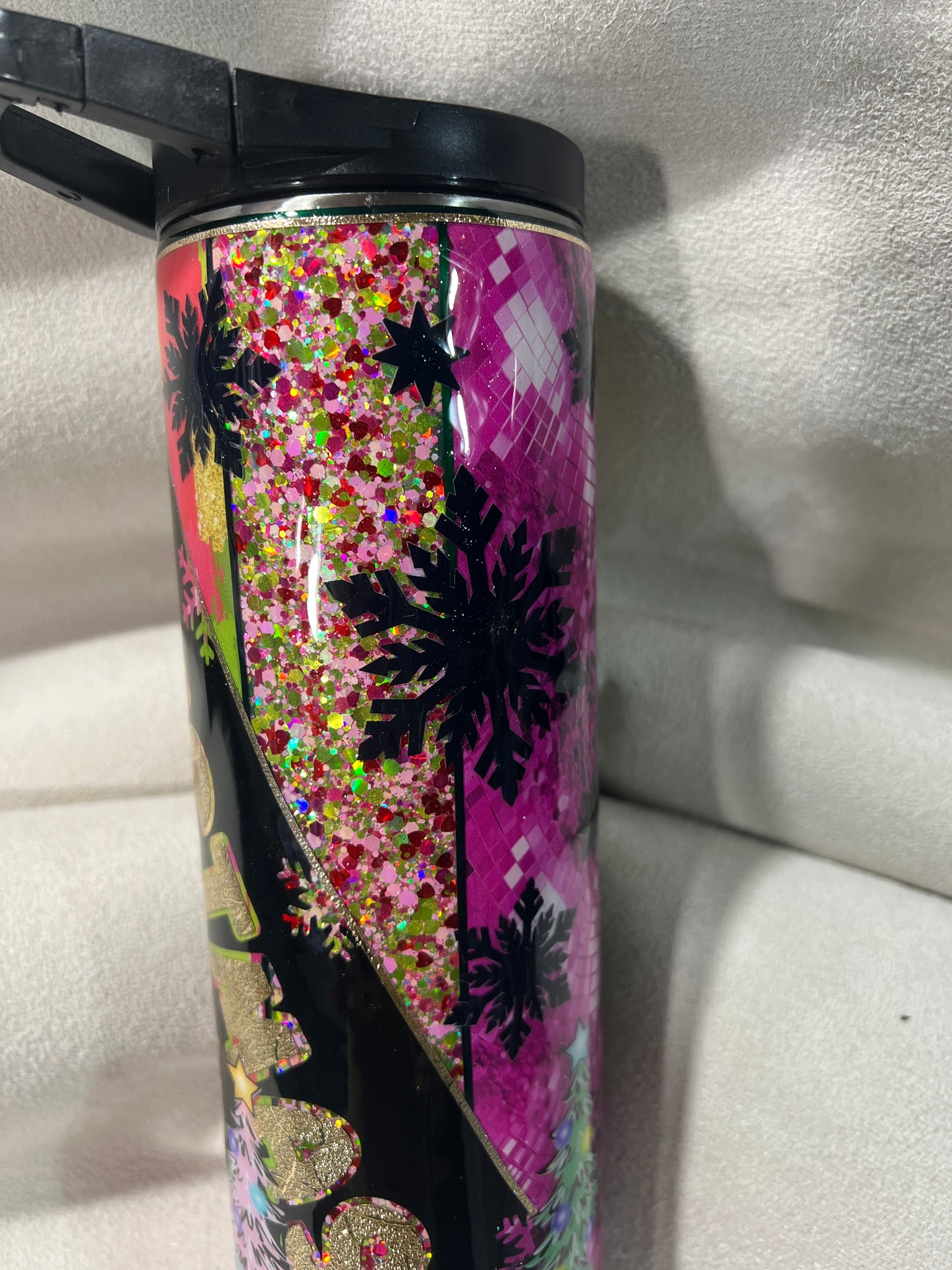 Rts. Christmas MakeHer room challenge cup 35oz skinny duo straight