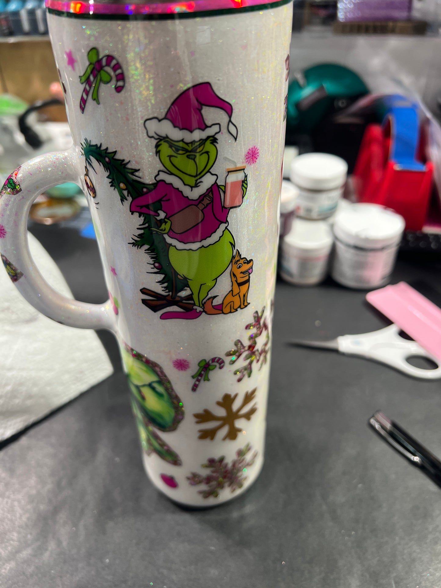 Jacqueline - 32oz customizable plump tipsy with handle