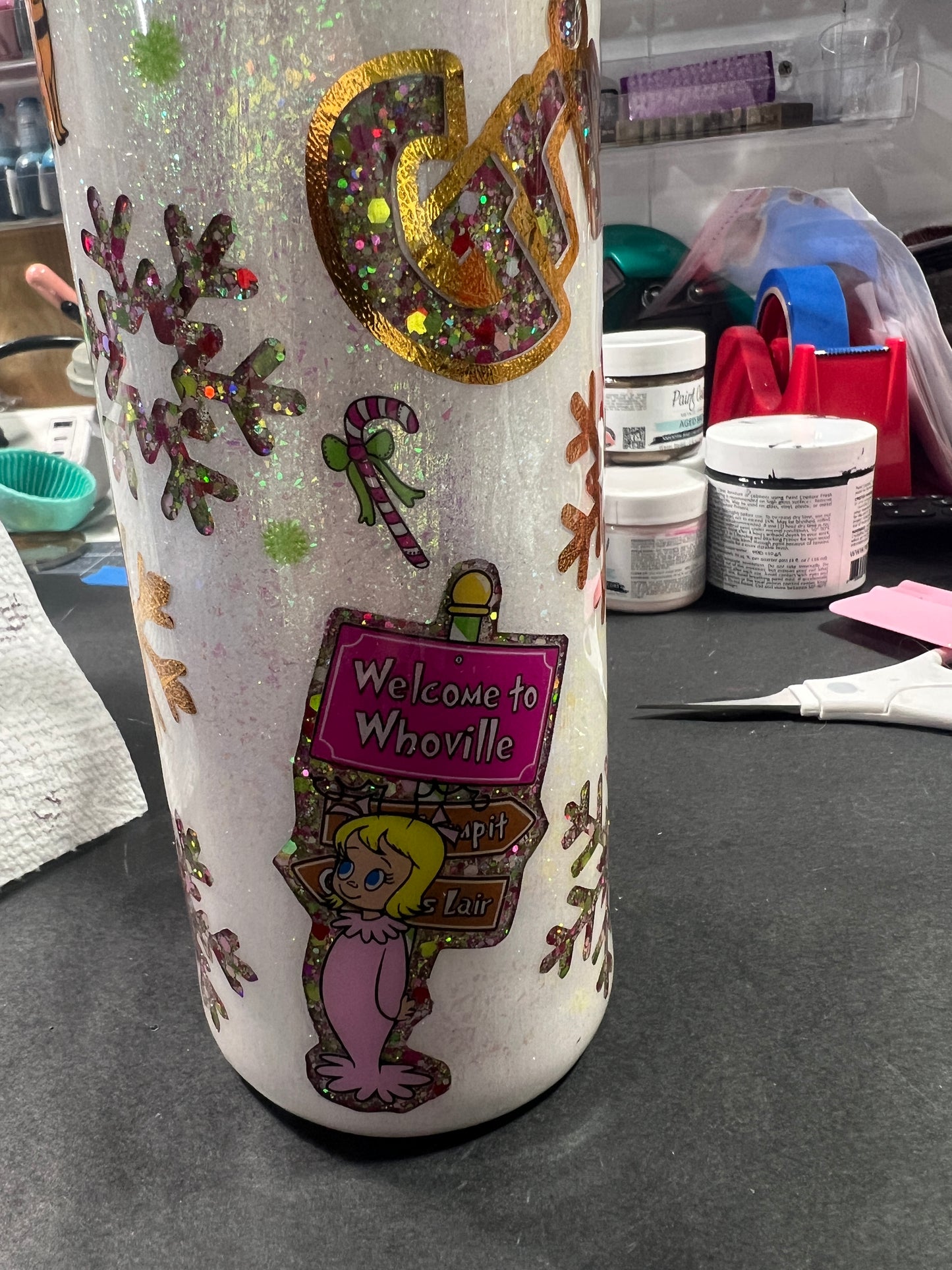 Jacqueline - 32oz customizable plump tipsy with handle