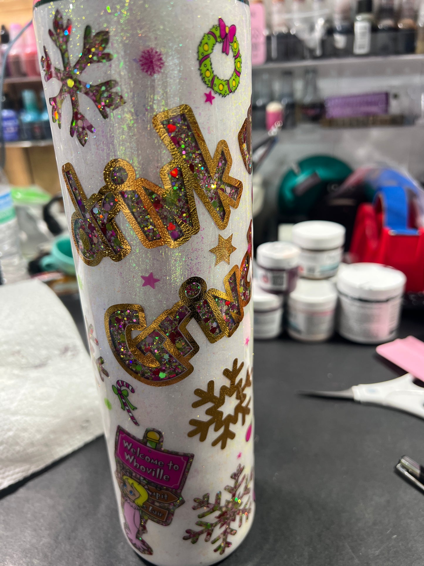 Jacqueline - 32oz customizable plump tipsy with handle