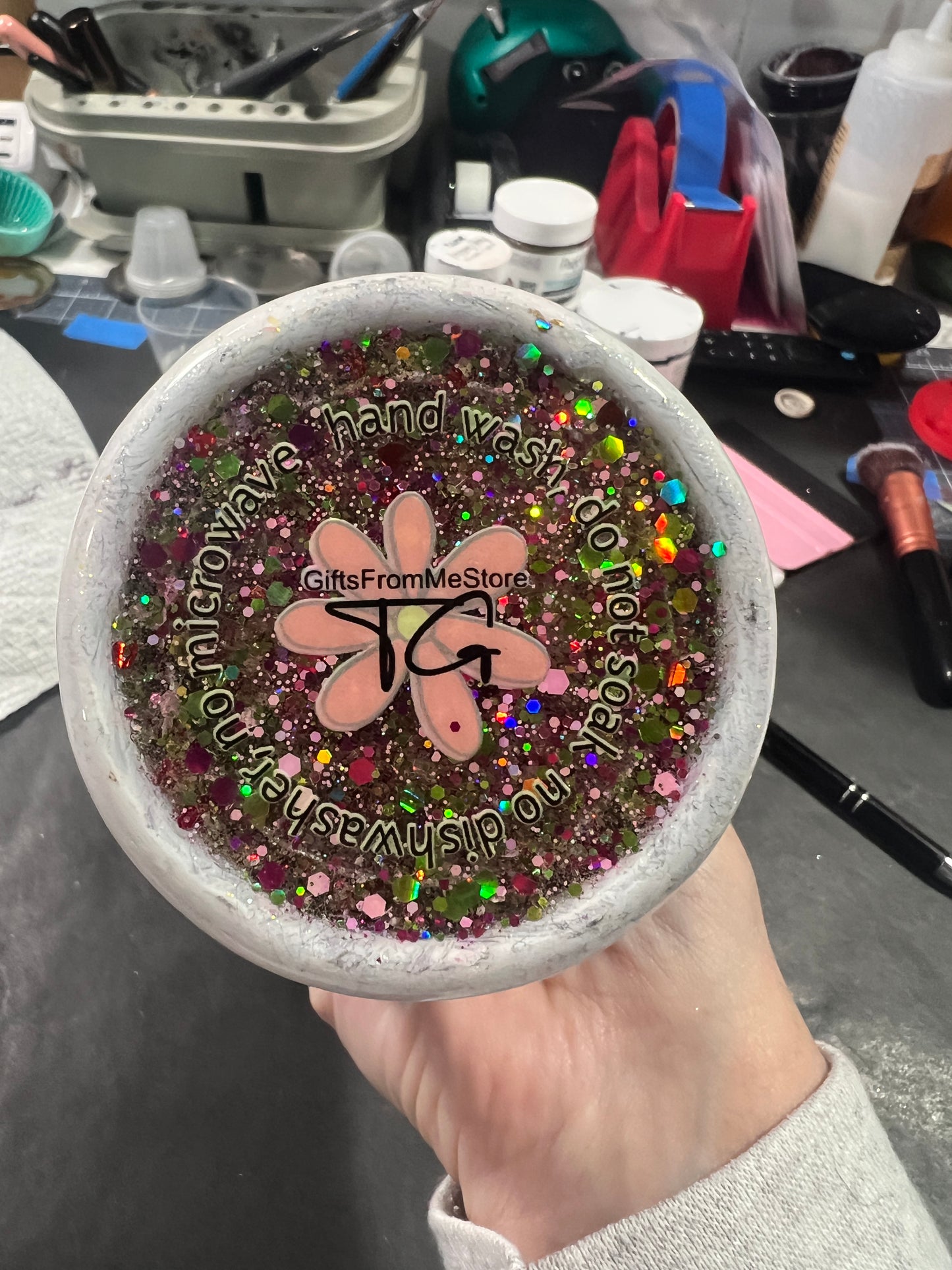 Jacqueline - 32oz customizable plump tipsy with handle