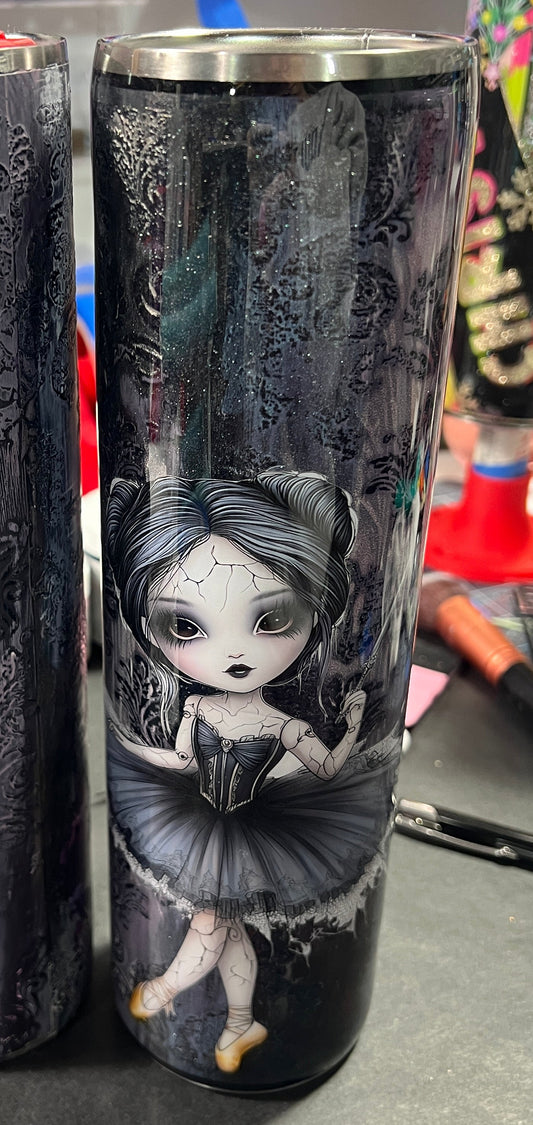 Add on oversized nut cracker design for customized tumbler