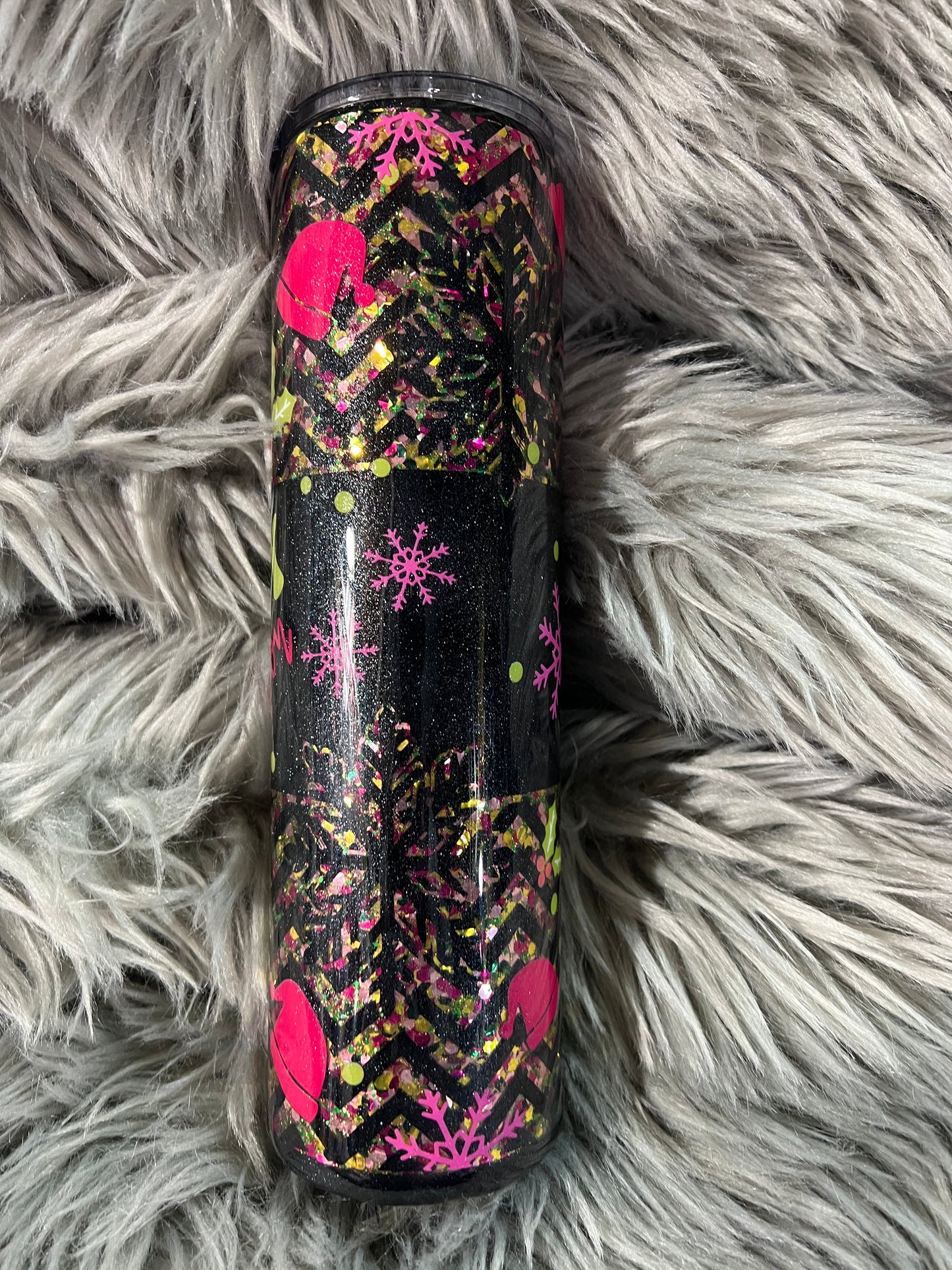 New RTS. Cozy Season winter glitter base peekaboo 32oz plump tipsy