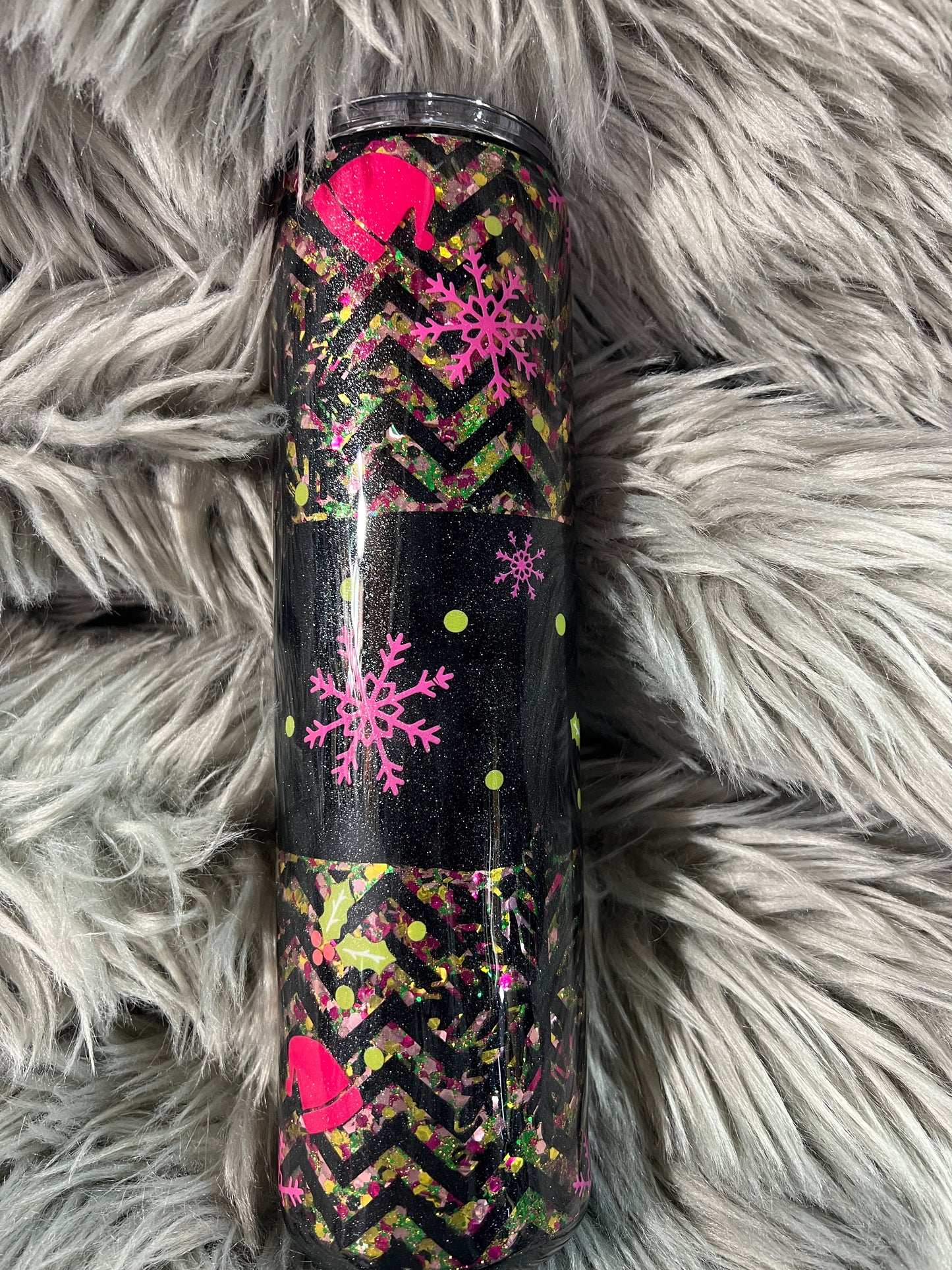 New RTS. Cozy Season winter glitter base peekaboo 32oz plump tipsy
