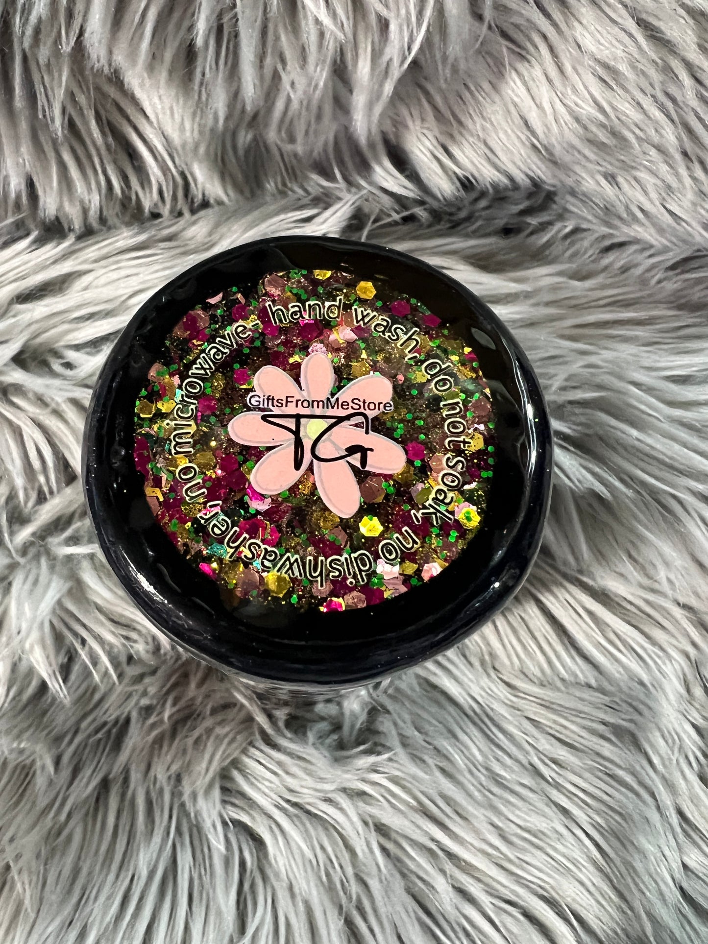 New RTS. Cozy Season winter glitter base peekaboo 32oz plump tipsy